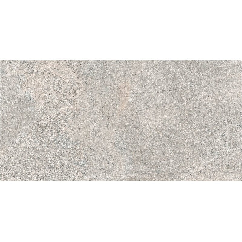 TELLURIDE PORCELAIN: Rock Gray Rectangle Field Tile (matte | 12"x24"x23/64" | straight cut)