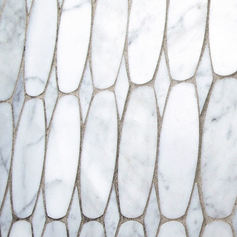 ESCALA : Oval Scale Mosaic (polished | 11"x12"x3/8" | straight cut)