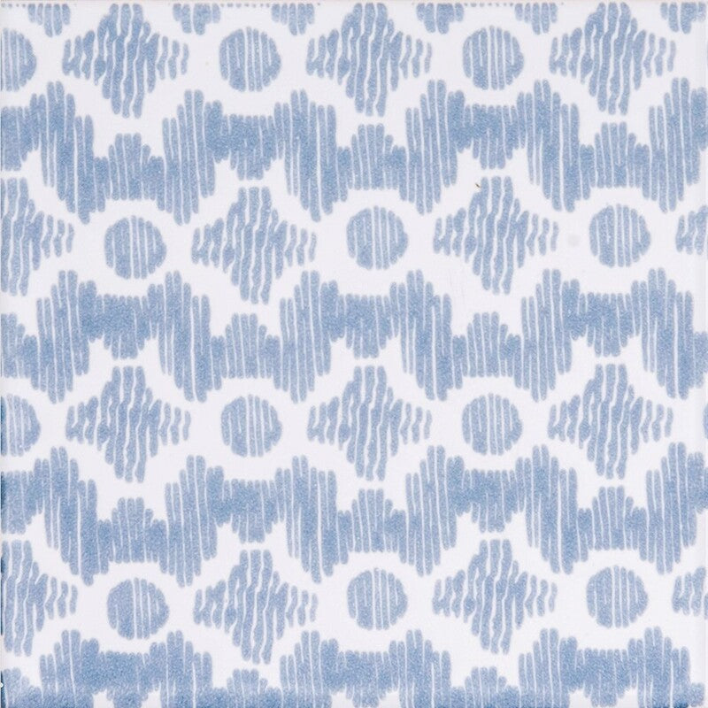 SISTER PARISH: Snow White, Night Sky Clara B Field Deco Tile (glossy | 6"x6"x3/8" | straight cut)