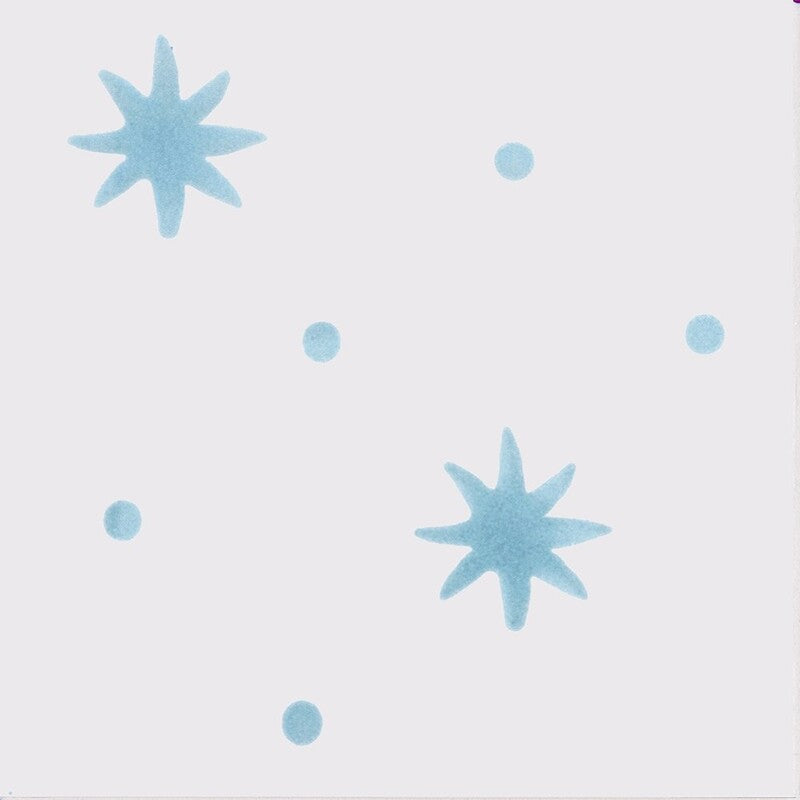SISTER PARISH: Pure , Ocean Serendipity Field Deco Tile (glossy | 6"x6"x3/8" | straight cut)
