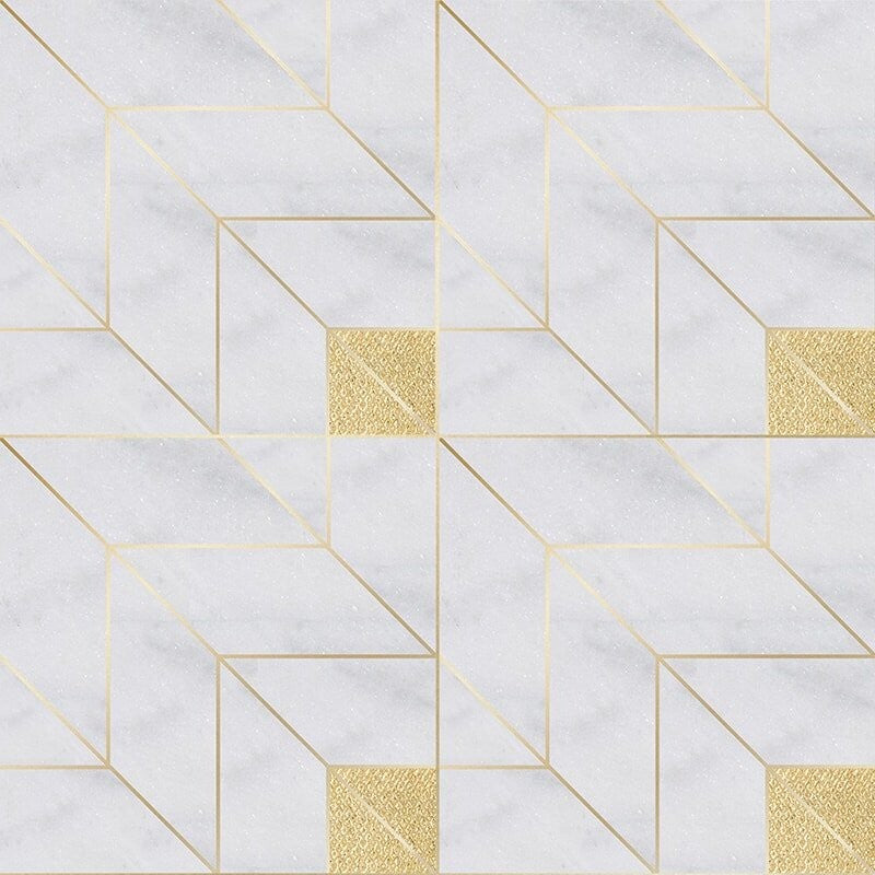 TAOS : Beni Mosaic (multi finish | 9"x9"x3/8" | straight cut)