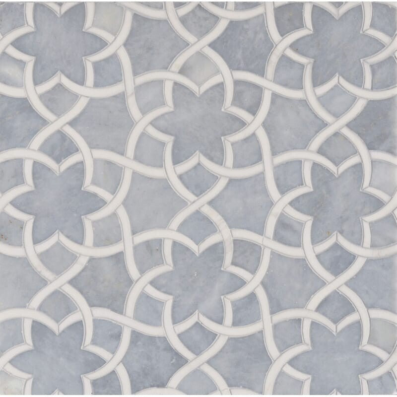 TALYA: Dolomite Isidore Mosaic (multi finish | 12"x14"x1/2" | straight cut)