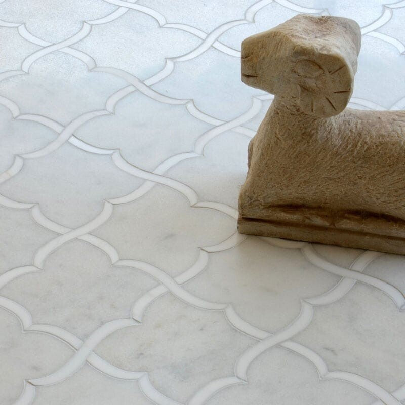 TALYA: Glacier Gaia Mosaic (multi finish | 11"x11"x3/8" | straight cut)