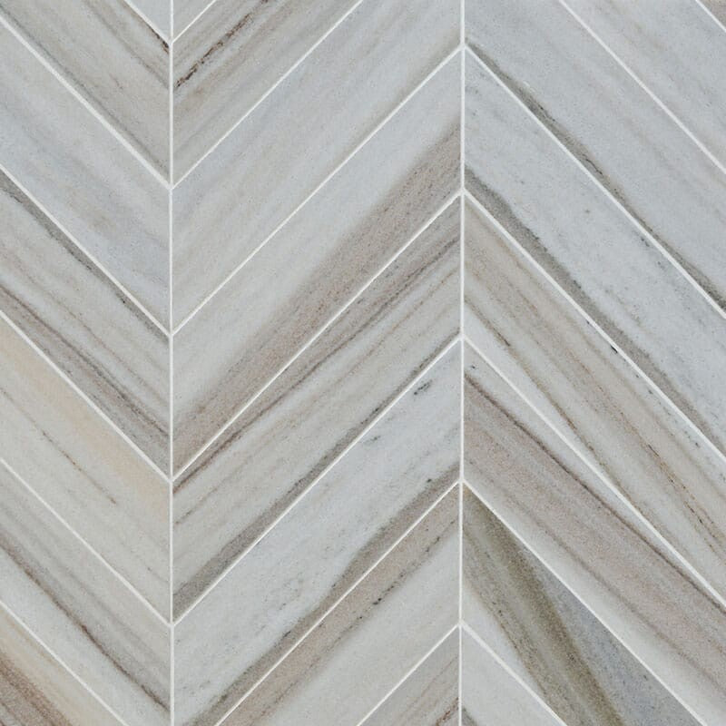 TALYA: Chevron Mosaic (multi finish | 13"x13"x7/16" | straight cut)