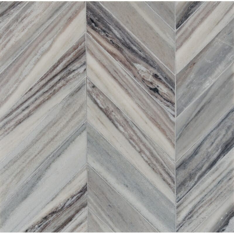 TALYA: Chevron Mosaic (honed | 13"x13"x7/16" | straight cut)