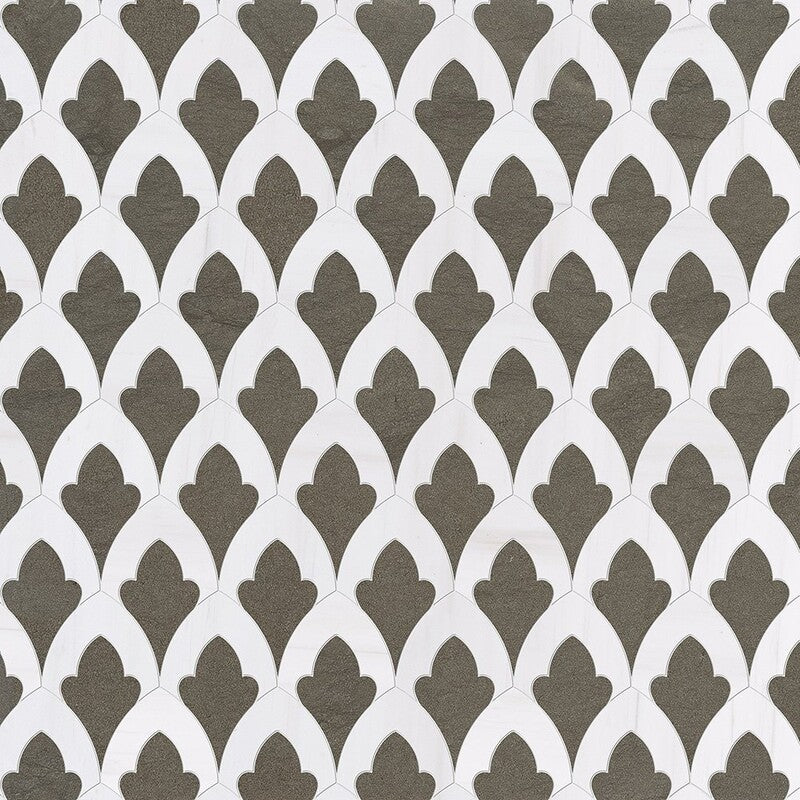 TALYA: Aspen White Sophia Mosaic (honed | 8"x13"x3/4" | straight cut)