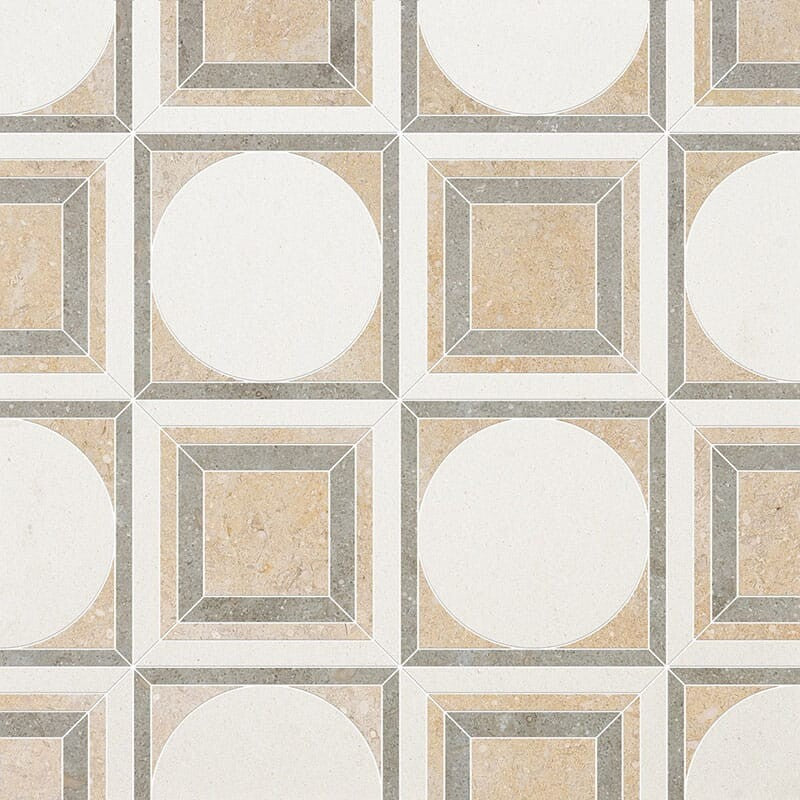 TALYA: Olive Green Seashell Cicero Mosaic (multi finish | 12"x12"x3/8" | straight cut)