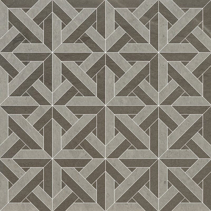 TALYA: Bosphorus Marmara Lattice Mosaic (honed | 9"x9"x11/16" | straight cut)