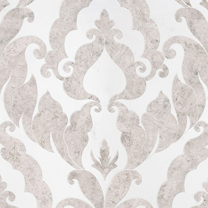 TALYA: Aspen White Rumi Mosaic (multi finish | 13"x18"x9/16" | straight cut)