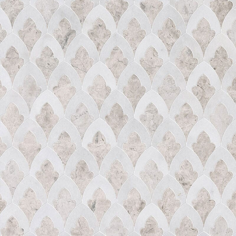 TALYA: Glacier Sophia Mosaic (multi finish | 8"x13"x3/4" | straight cut)