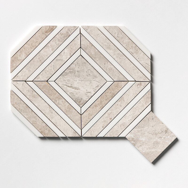 TALYA: Diana Royal Yildiz Mosaic (multi finish | 8"x11"x13/16" | straight cut)