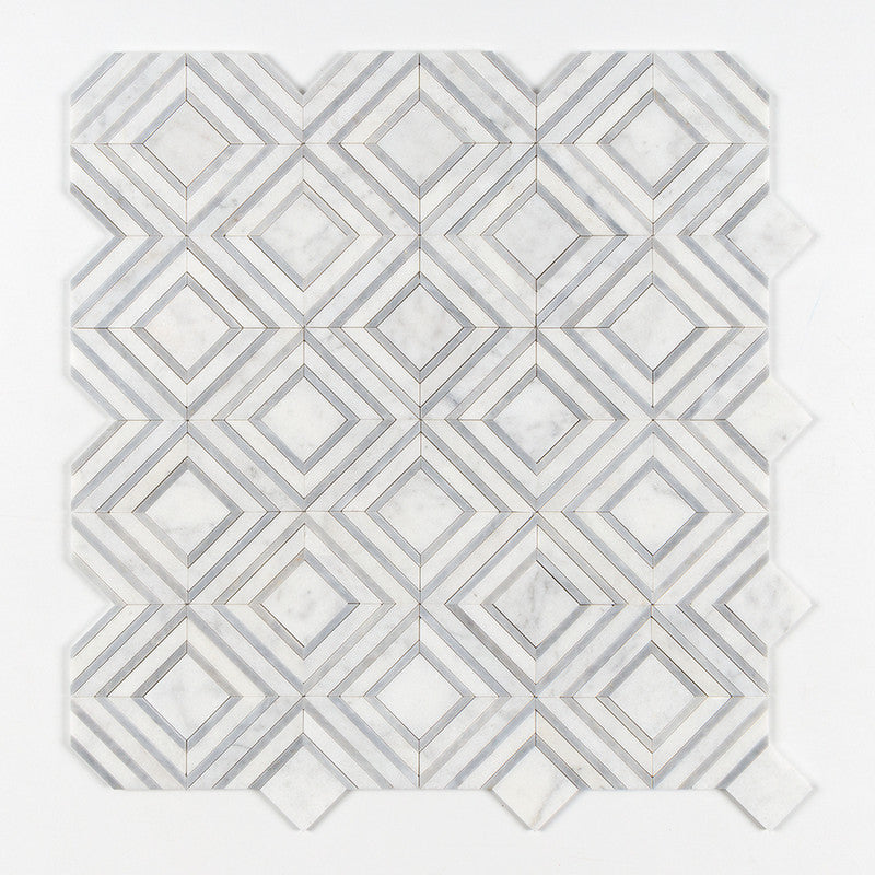 TALYA: Allure Light Yildiz Mosaic (multi finish | 8"x11"x13/16" | straight cut)