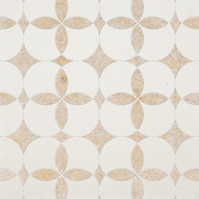 TALYA: Seashell Constantine Mosaic (honed | 13"x13"x5/8" | straight cut)