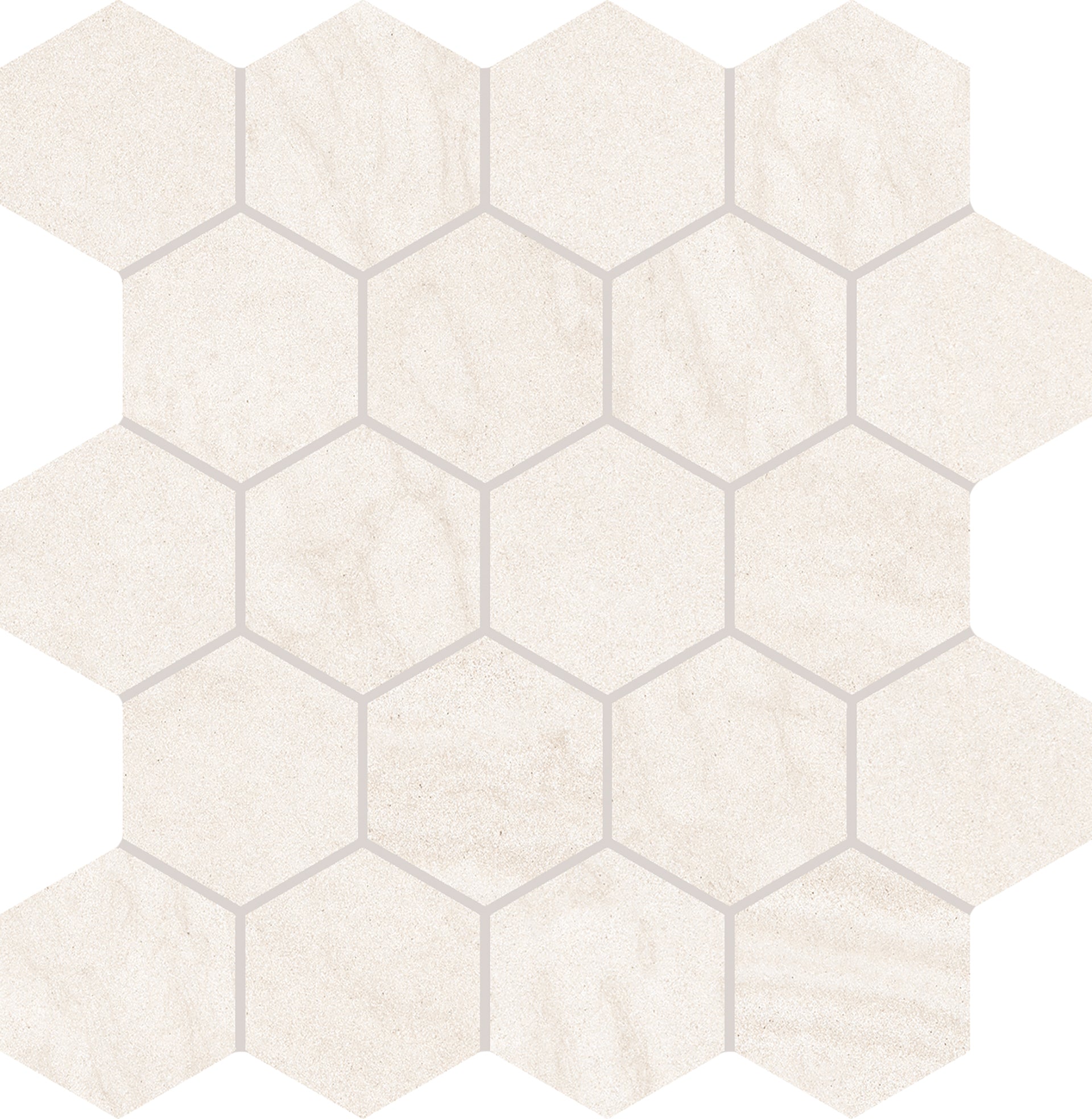Varana Stone White porcelain mosaic tile by Emil, 1 3/16"x11 13/16"x9-mm size. Premium Italian porcelain for floors and walls.