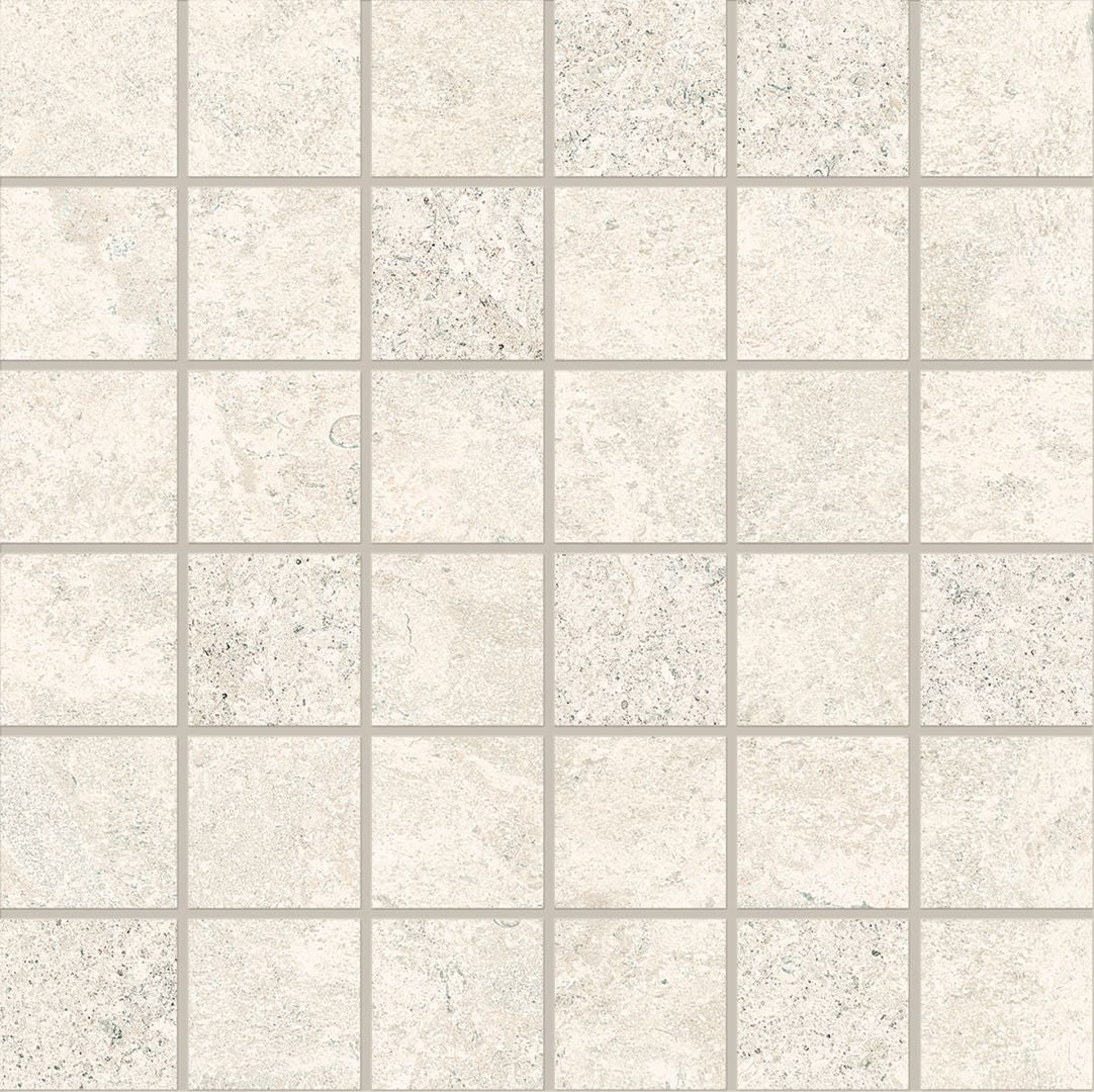 MaPierre BLANC porcelain mosaic tile by Emil, naturale finish, 12"x12" size. Premium Italian porcelain for floors and walls.