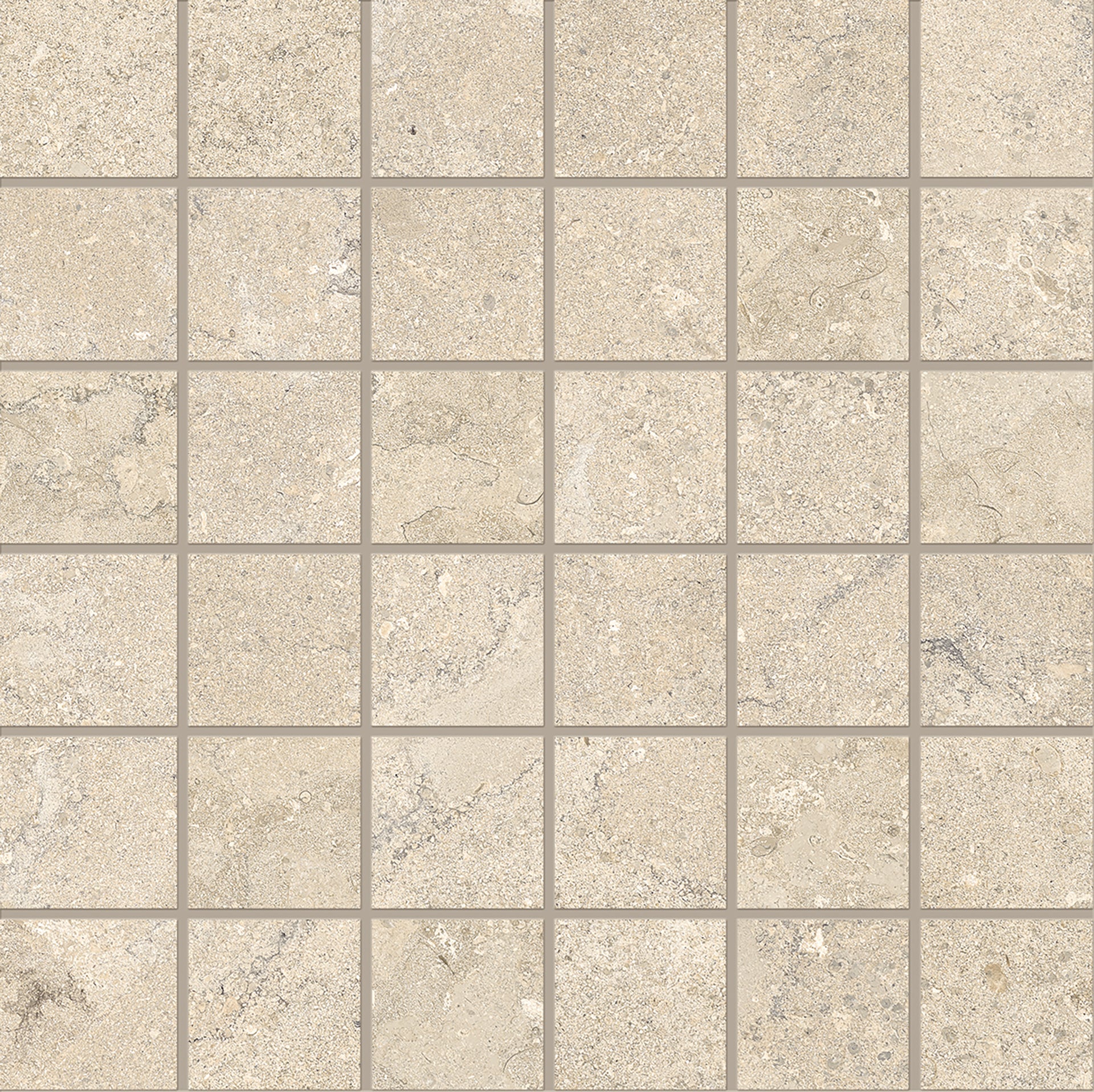 Unique Bourgogne Beige porcelain mosaic tile by Emil, 11 13/16"x11 13/16"x9-mm size. Premium Italian porcelain for floors and walls.