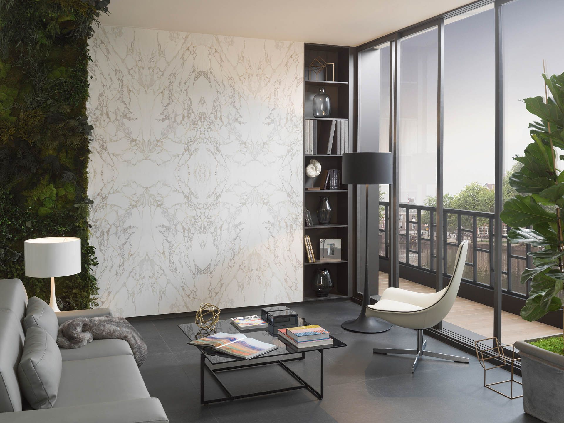 Verbier Dark Floor Tile (47x47x8.5-mm | matt)