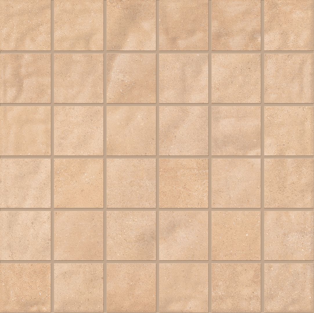 Forme ROSATO porcelain mosaic tile by Emil, naturale finish, 12"x12" size. Premium Italian porcelain for floors and walls.