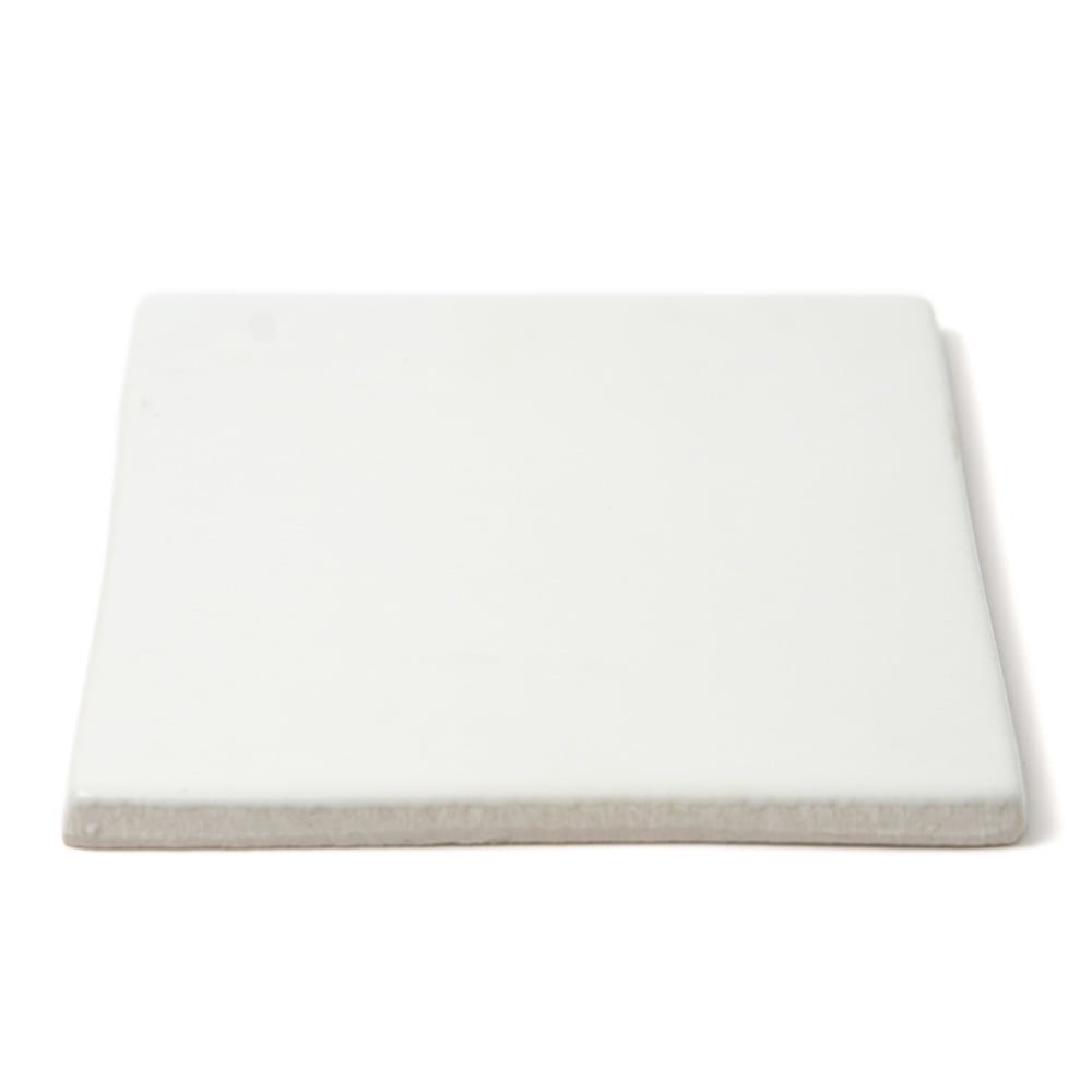 Satin Cotton Ceramic Field Tile (6"×6"×3/8" | matte | straight cut)