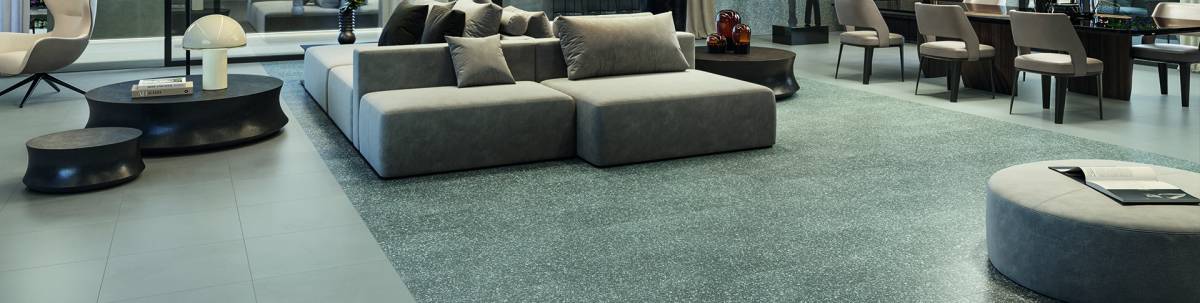 Elite Diamond White porcelain field tile, lifestyle installation view 1, 12"×24"×11/32" size. Premium porcelain for floors and walls.