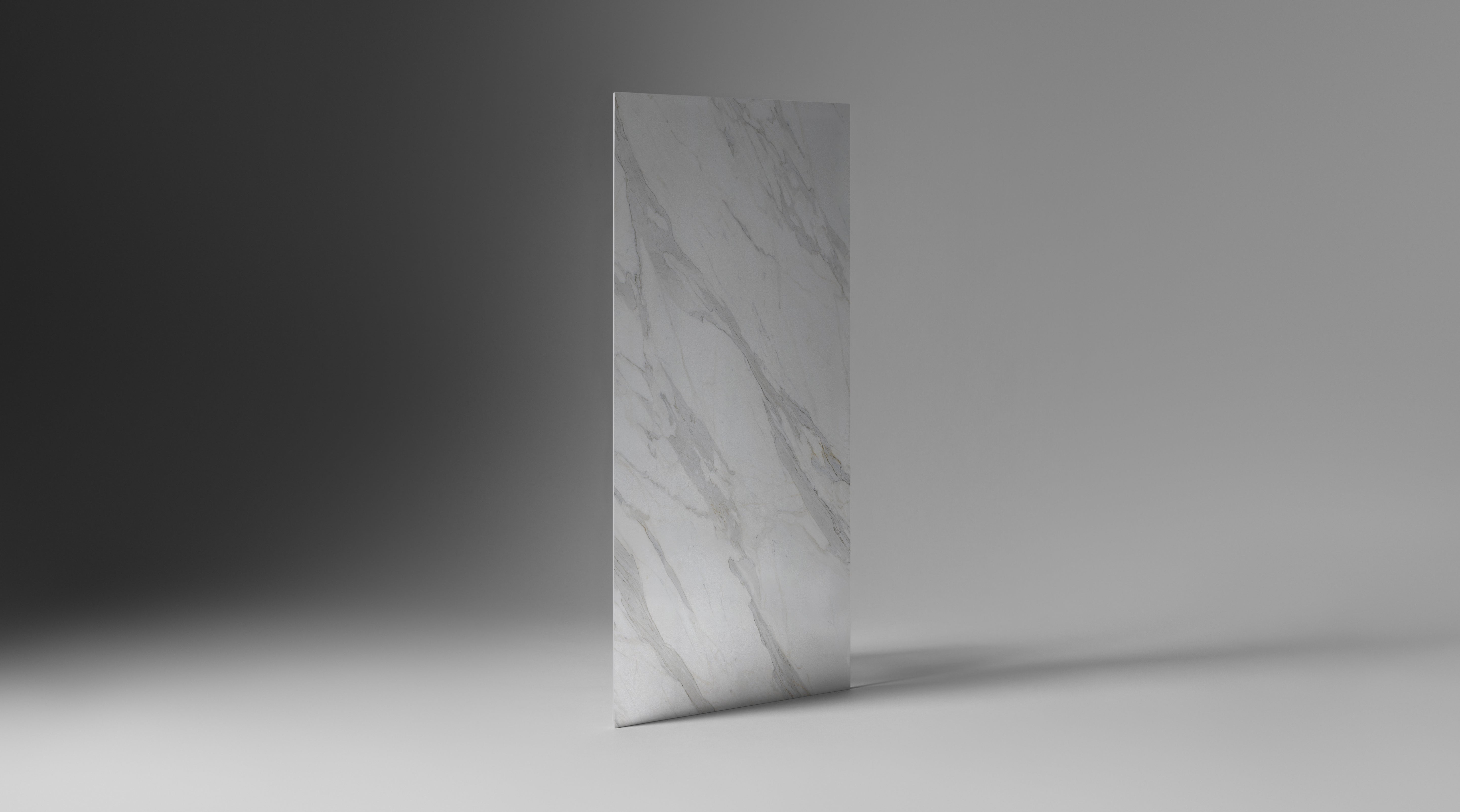 Calacatta Borghini slabs by Anatolia Aeterna, product image, 63"×125 31/32" size. Premium porcelain for floors and walls.