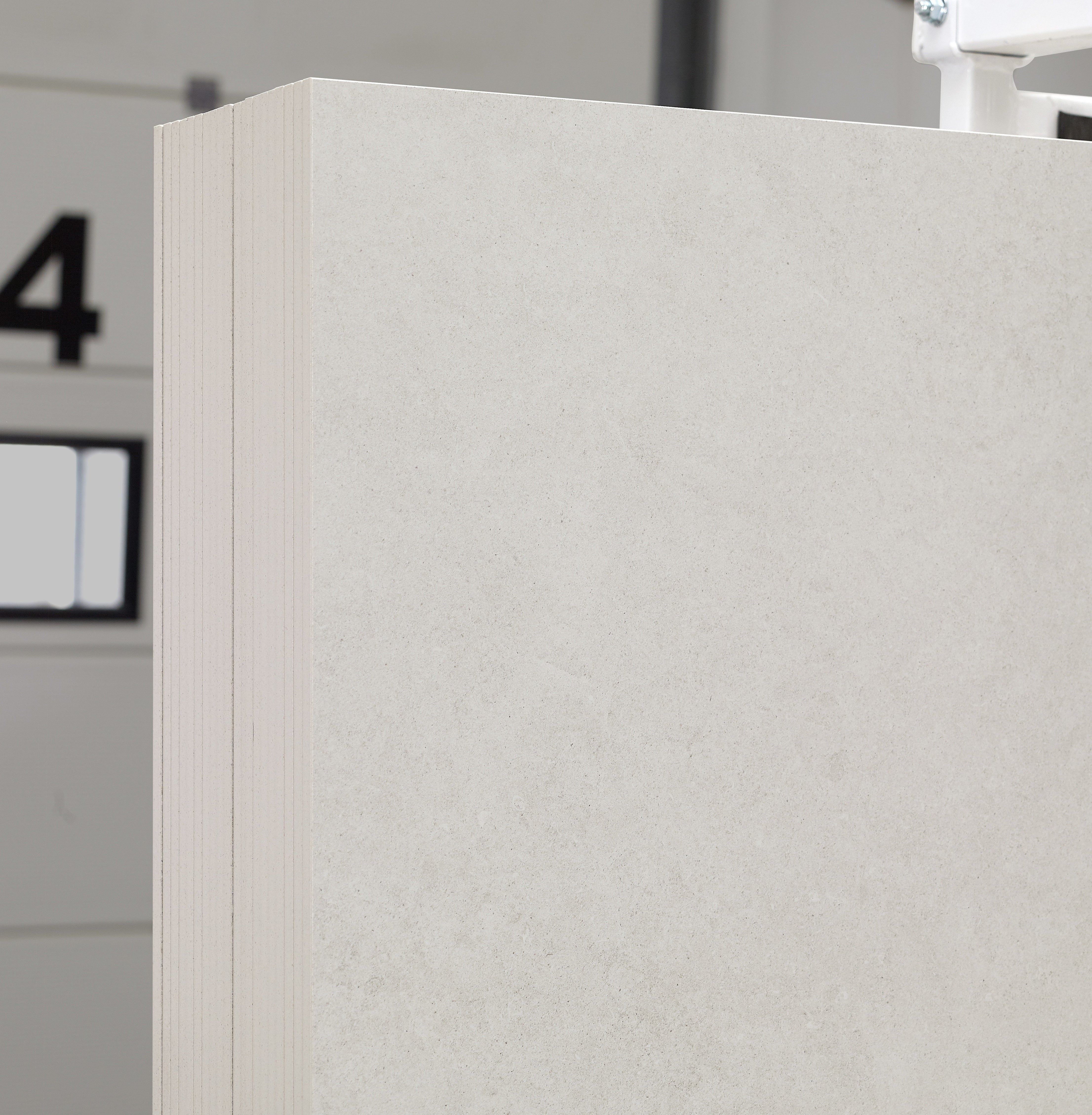 Lithoform Crosscut Vista sintered stone slabs by Anatolia, top-down product view, 64"×127"×15/32" size. Turkish sintered stone for floors and walls.