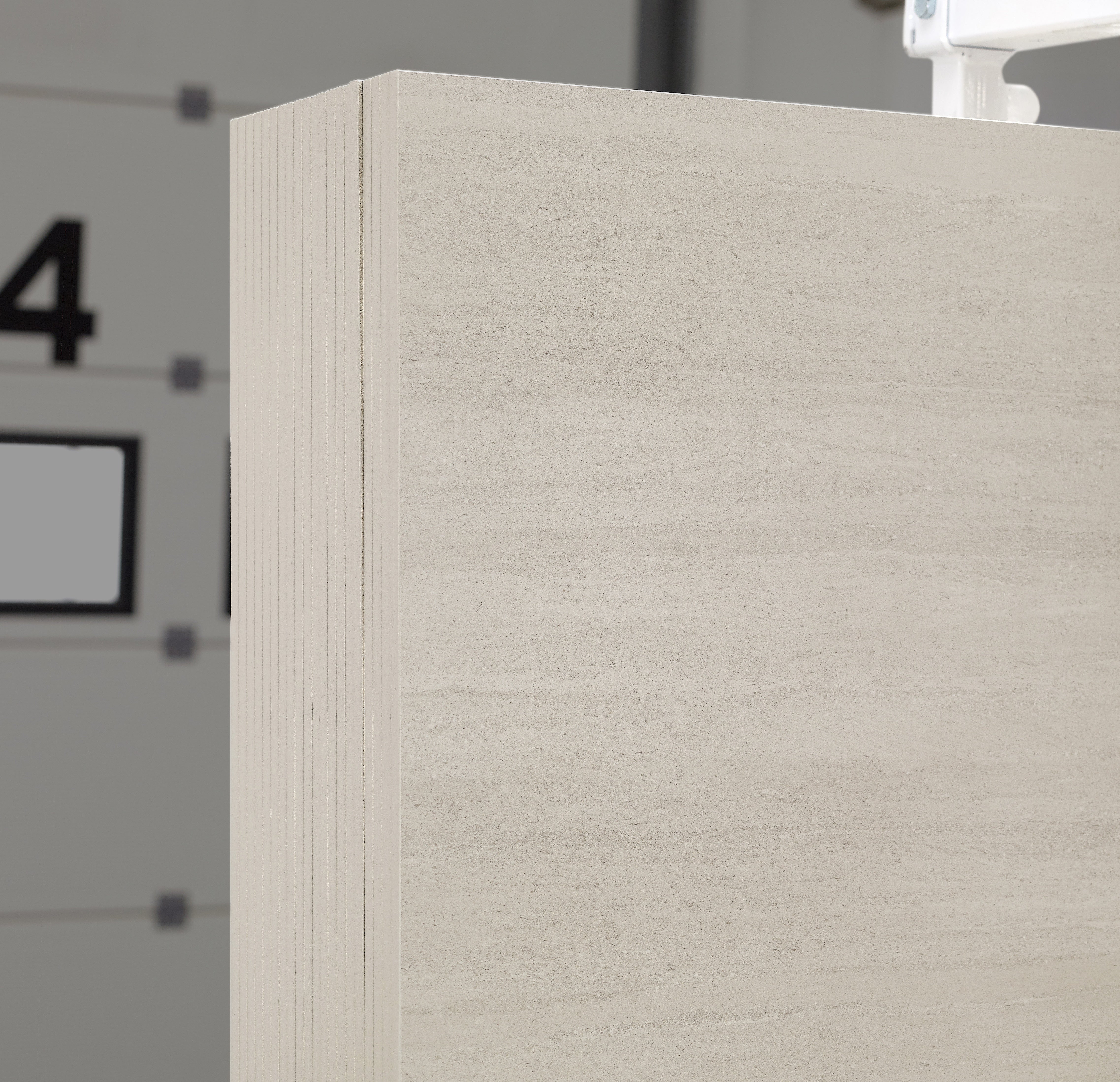 Lithoform Veincut Coast sintered stone slabs by Anatolia, top-down product view, 64"×127"×15/32" size. Turkish sintered stone for floors and walls.