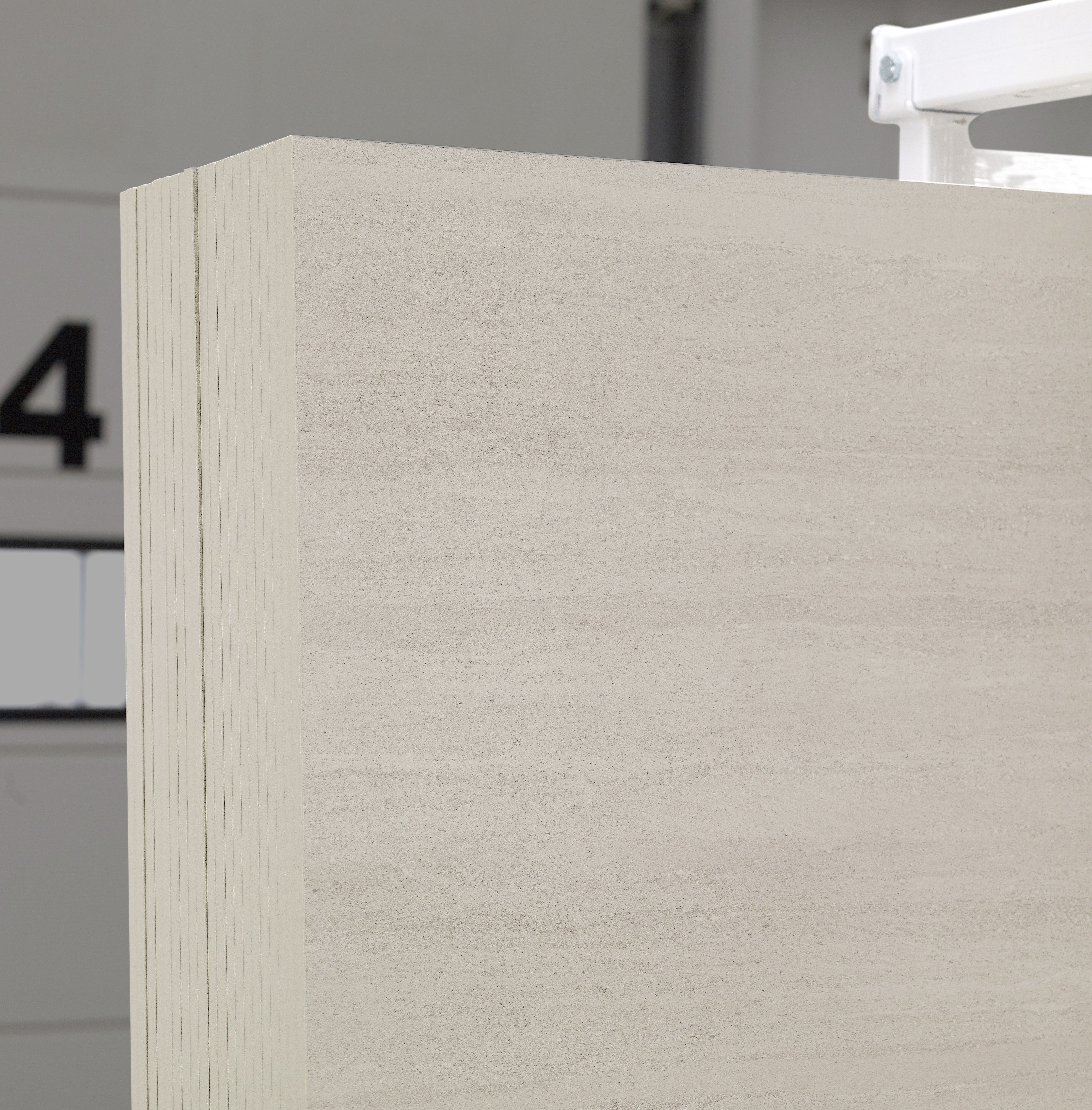 Lithoform Veincut Coast sintered stone slabs by Anatolia, top-down product view, 64"×127"×15/32" size. Turkish sintered stone for floors and walls.