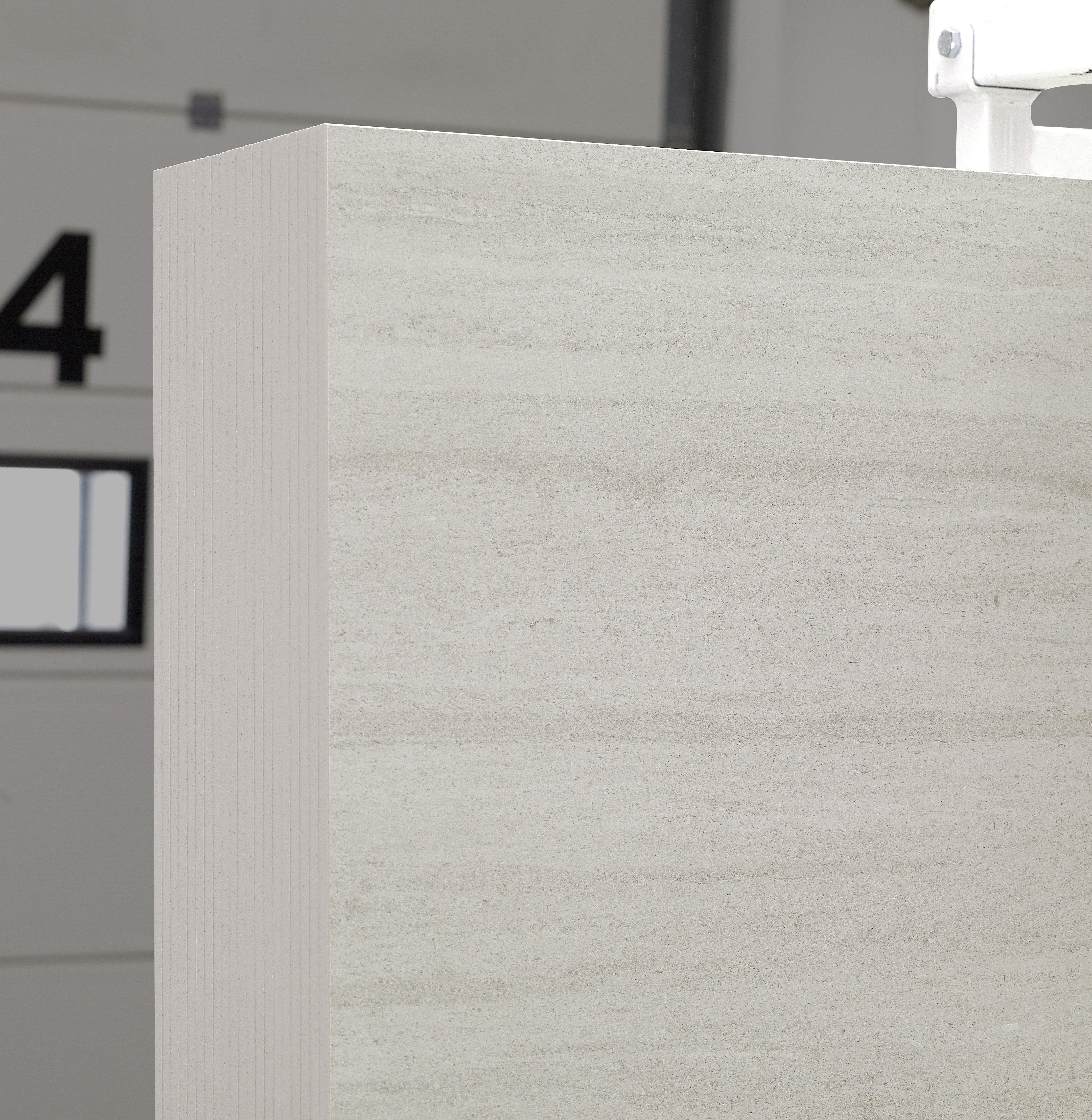 Lithoform Veincut Vista sintered stone slabs by Anatolia, top-down product view, 64"×127"×15/32" size. Turkish sintered stone for floors and walls.
