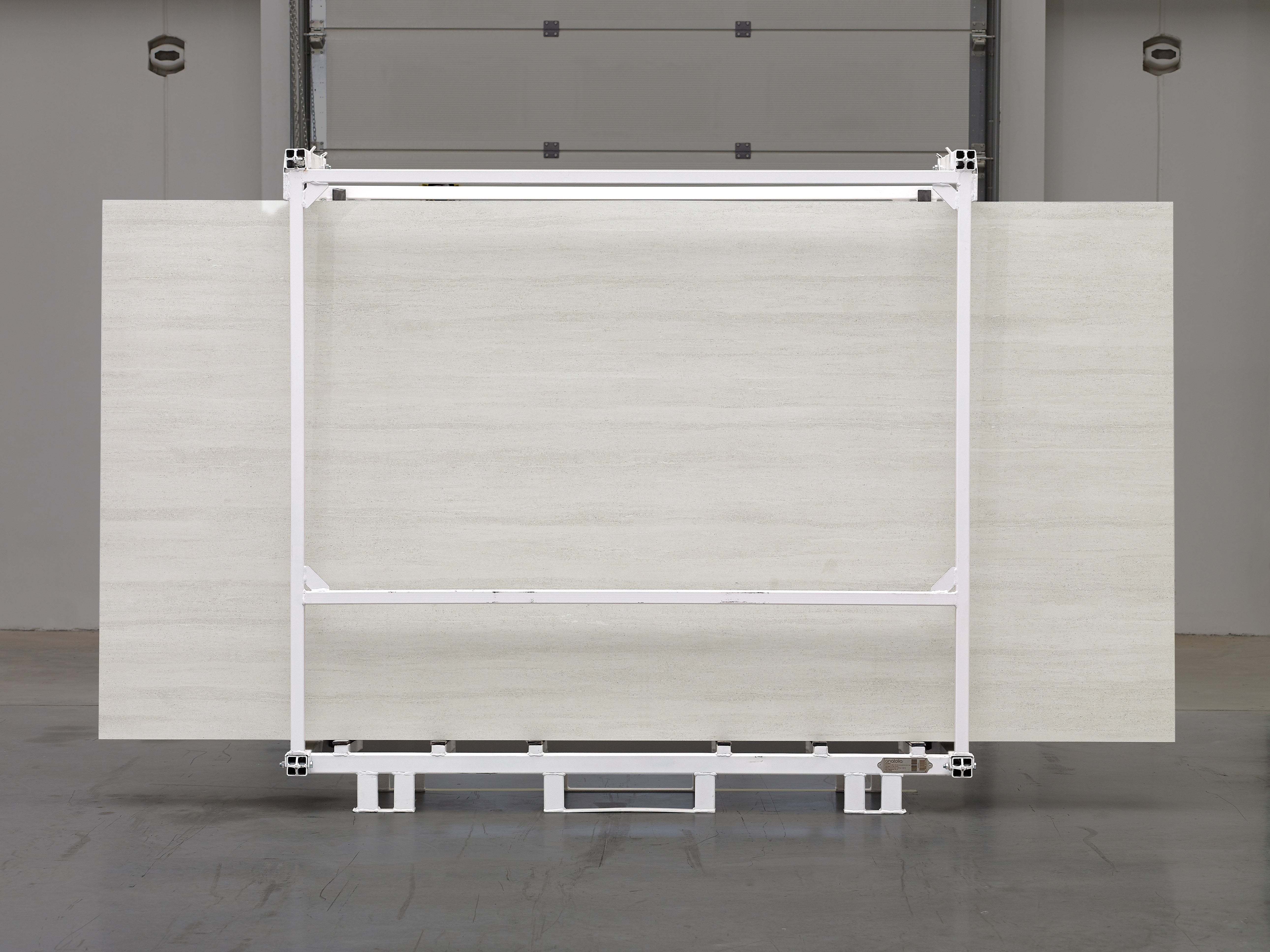 Lithoform Veincut Vista sintered stone slabs by Anatolia, top-down product view, 64"×127"×15/32" size. Turkish sintered stone for floors and walls.