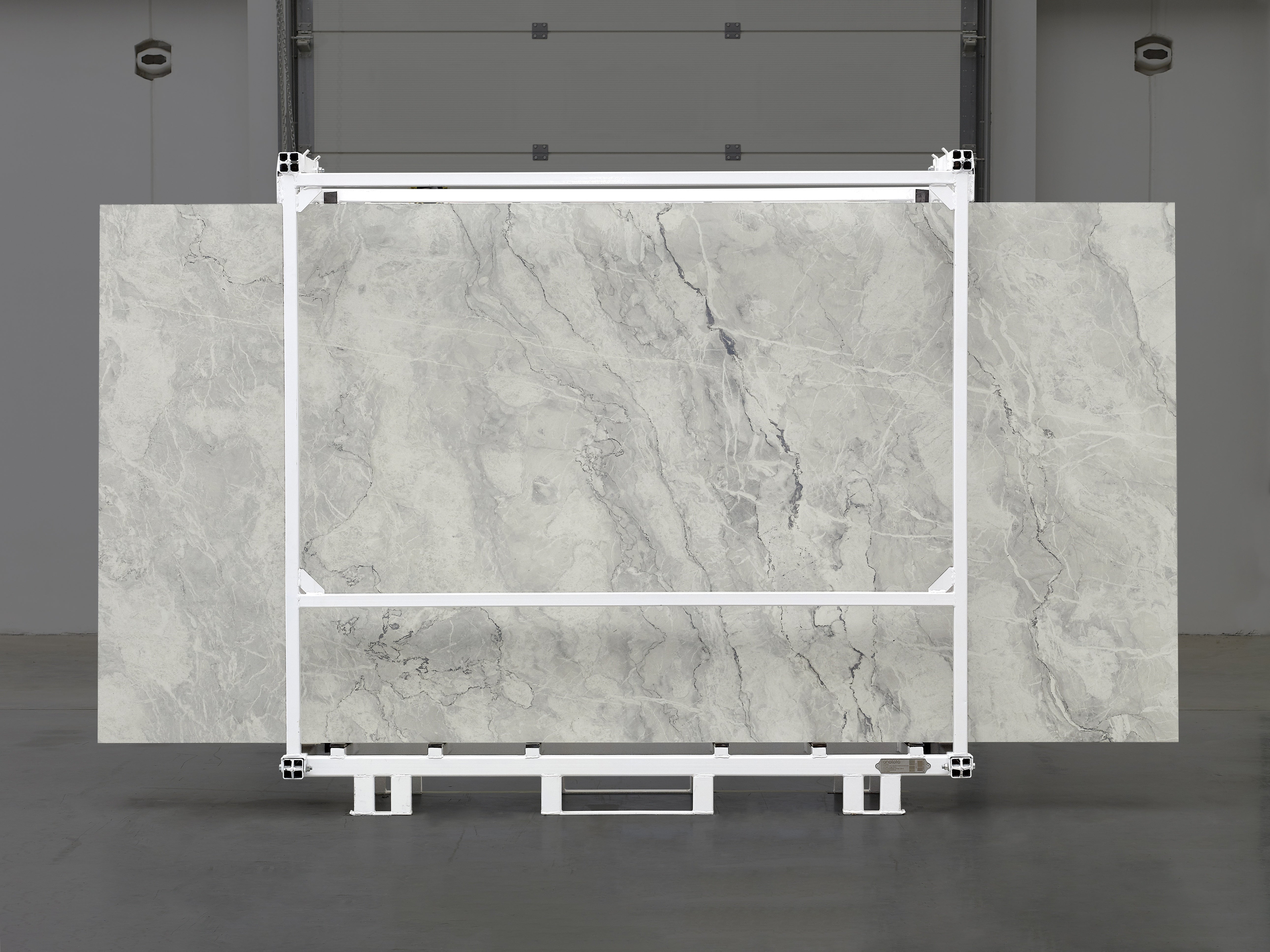 Majesto Atlantic Ocean sintered stone slabs by Anatolia, top-down product view, 64"×127"×15/32" size. Turkish sintered stone for floors and walls.