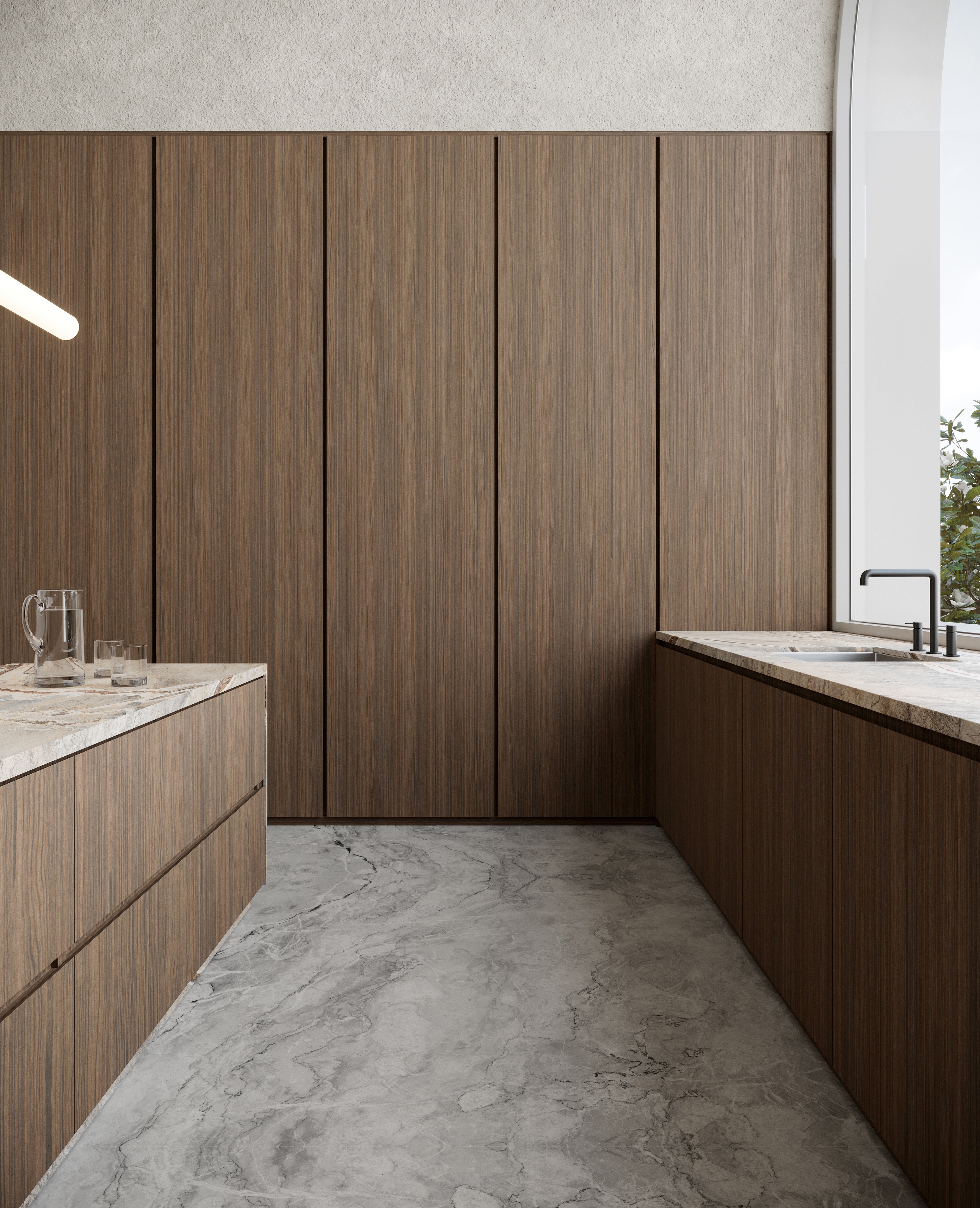 MAJESTO: Atlantic Ocean Porcelain Field Tile (24"×48"×11/32" | Polished | Rectified)