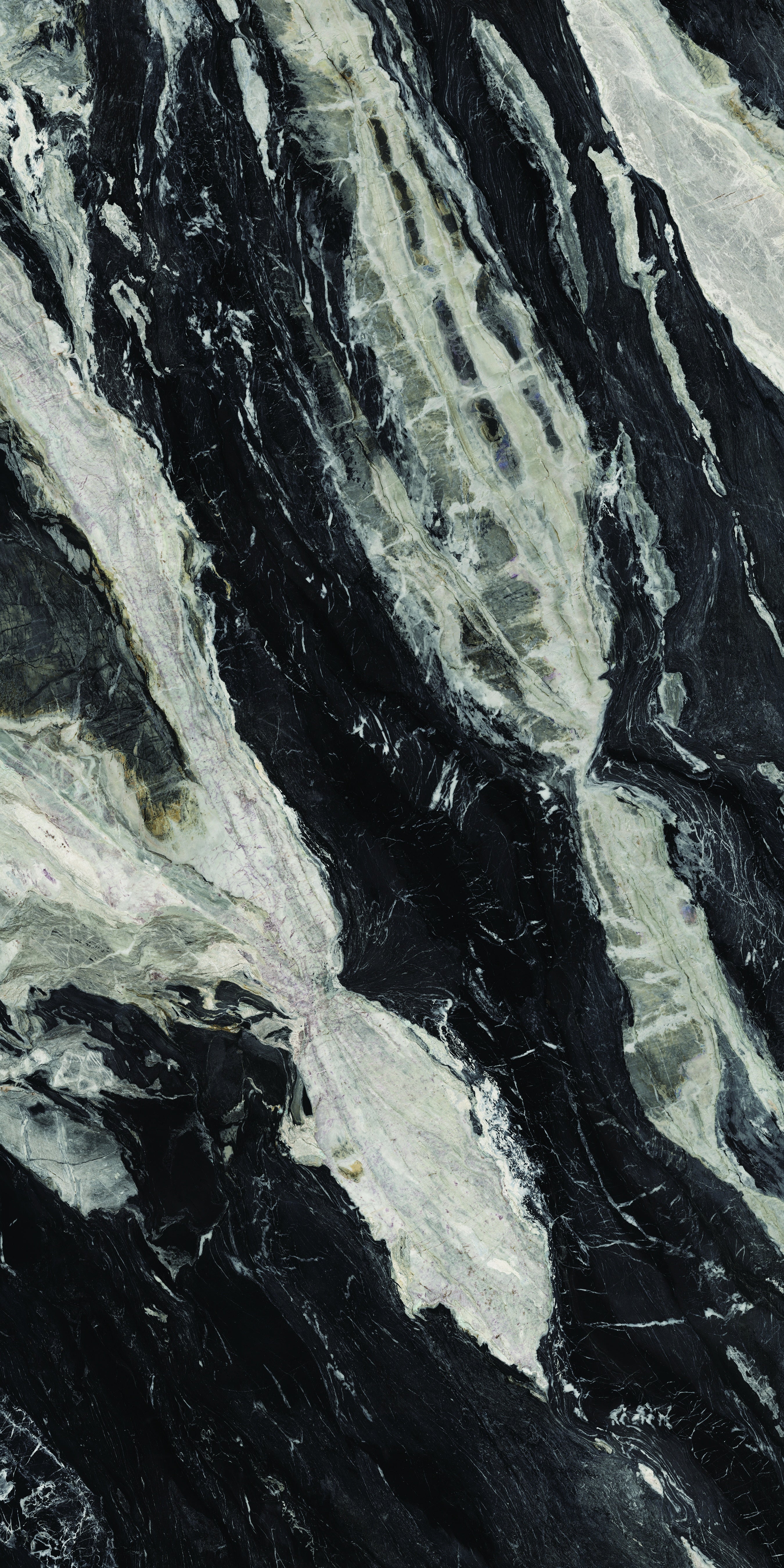 MAJESTO: Bianco Dior Block 38 Bookmatch Sintered Stone Slabs (63"×126"×1/4" | Honed | Rectified)