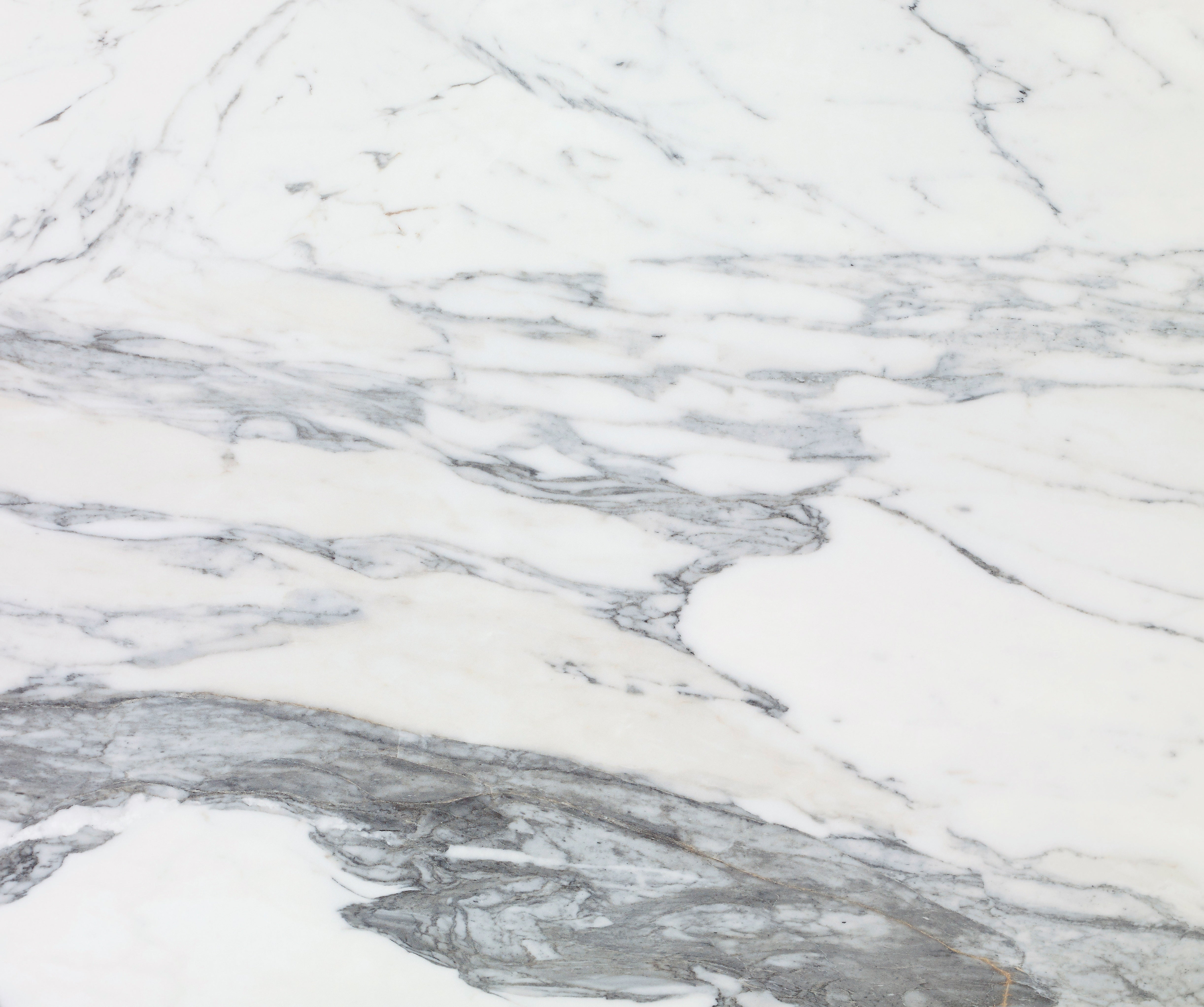 Majesto Calacatta Corchia sintered stone slabs by Anatolia, top-down product view, 64"×127"×15/32" size. Turkish sintered stone for floors and walls.