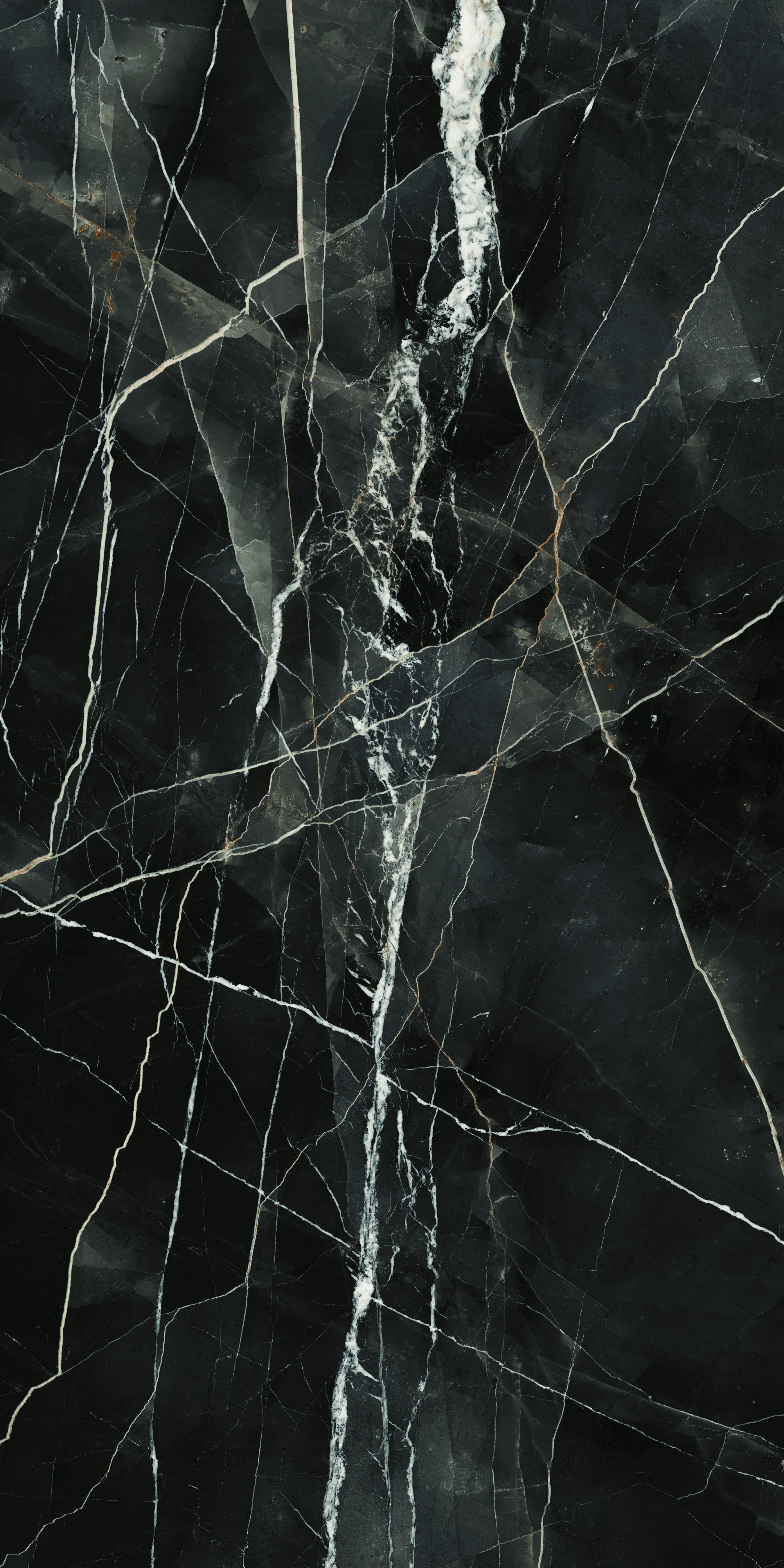 MAJESTO: Calacatta Noir Sintered Stone Slabs (63"×126"×1/4" | Polished | Rectified)