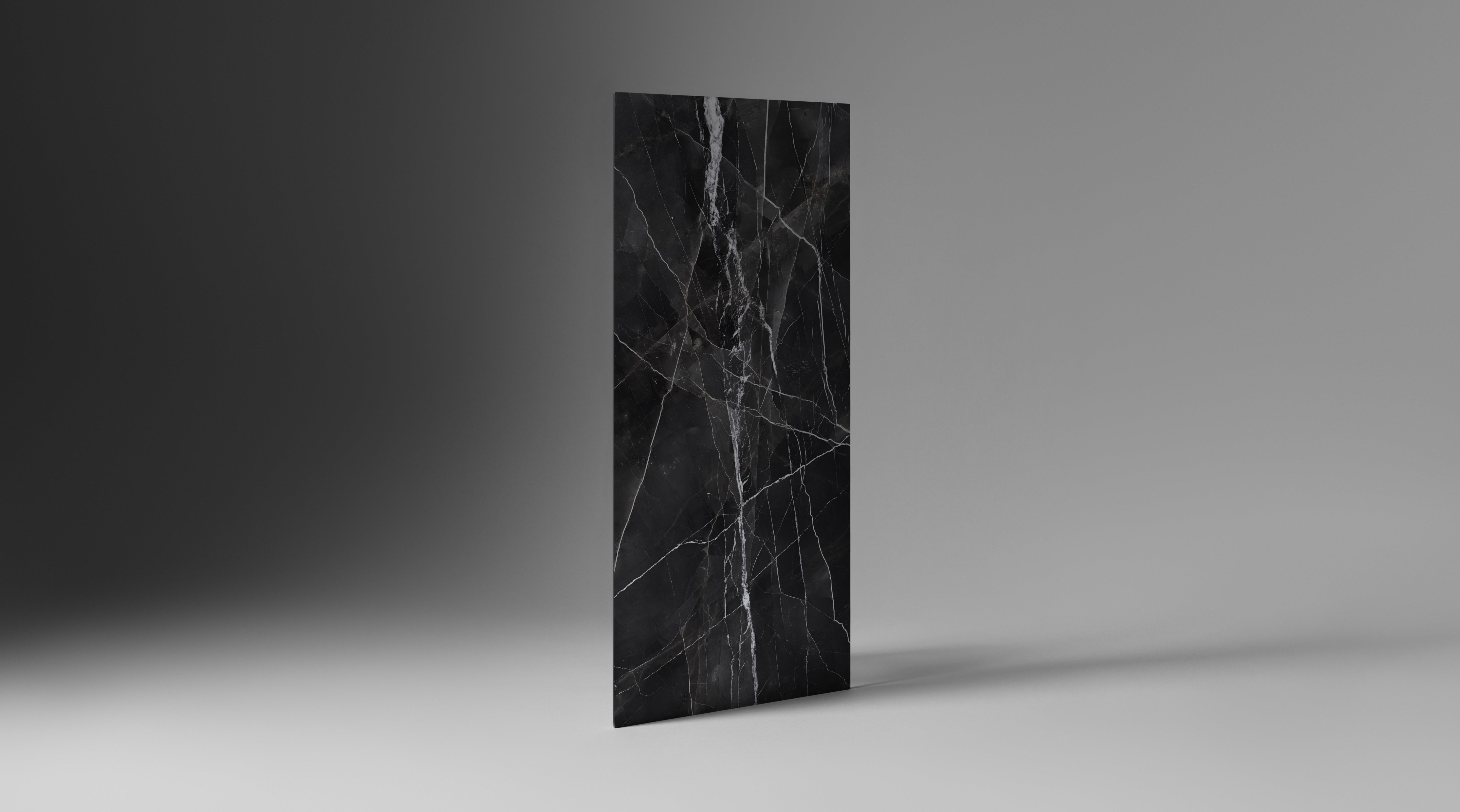 MAJESTO: Calacatta Noir Block 34 Bookmatch Sintered Stone Slabs (64"×127"×15/32" | Honed | Rectified)