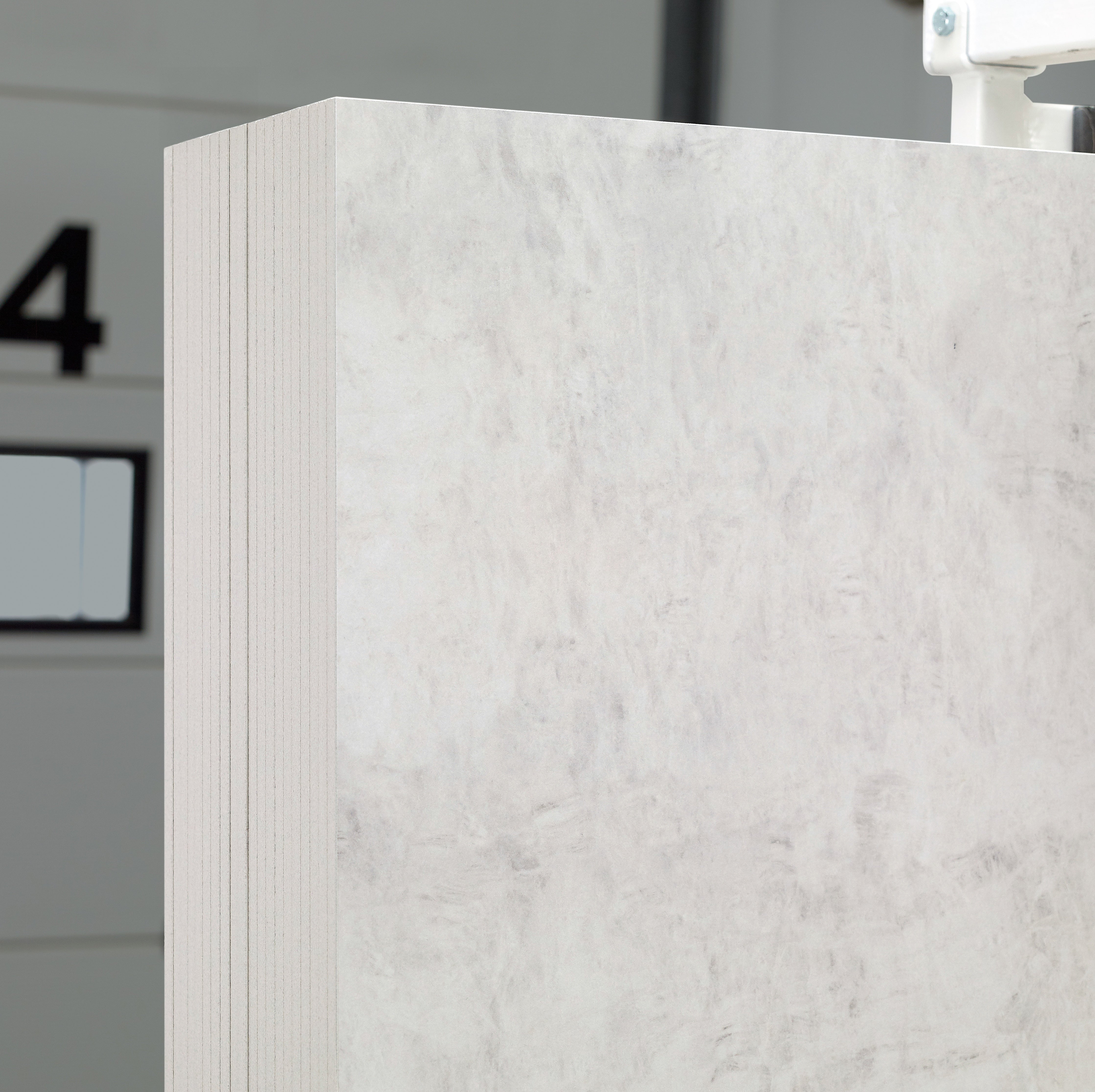 Majesto Cristallo sintered stone slabs by Anatolia, top-down product view, 64"×127"×15/32" size. Turkish sintered stone for floors and walls.