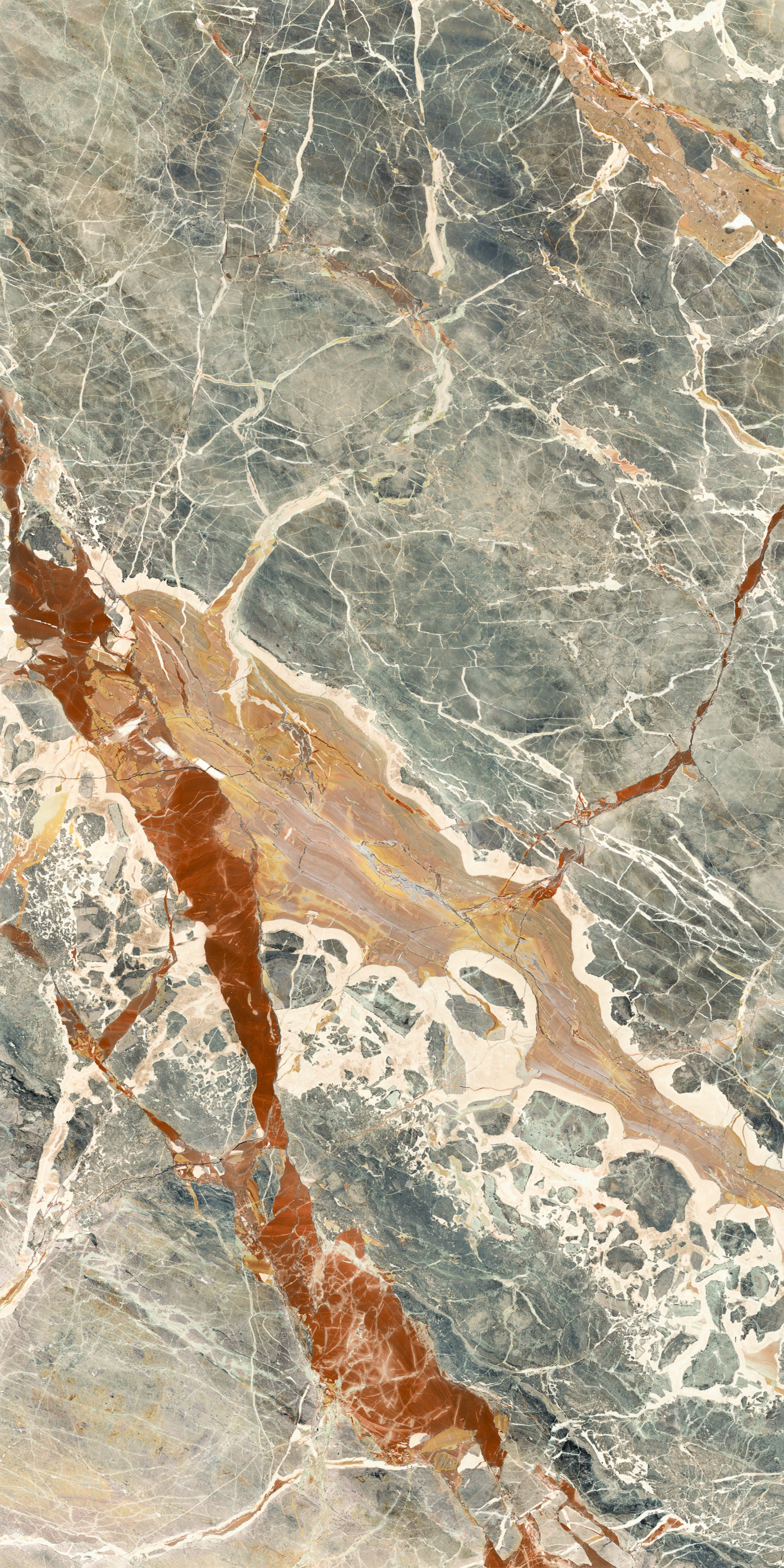 MAJESTO: Macchia Vecchia Block 42 Bookmatch Sintered Stone Slabs (63"×126"×1/4" | Honed | Rectified)