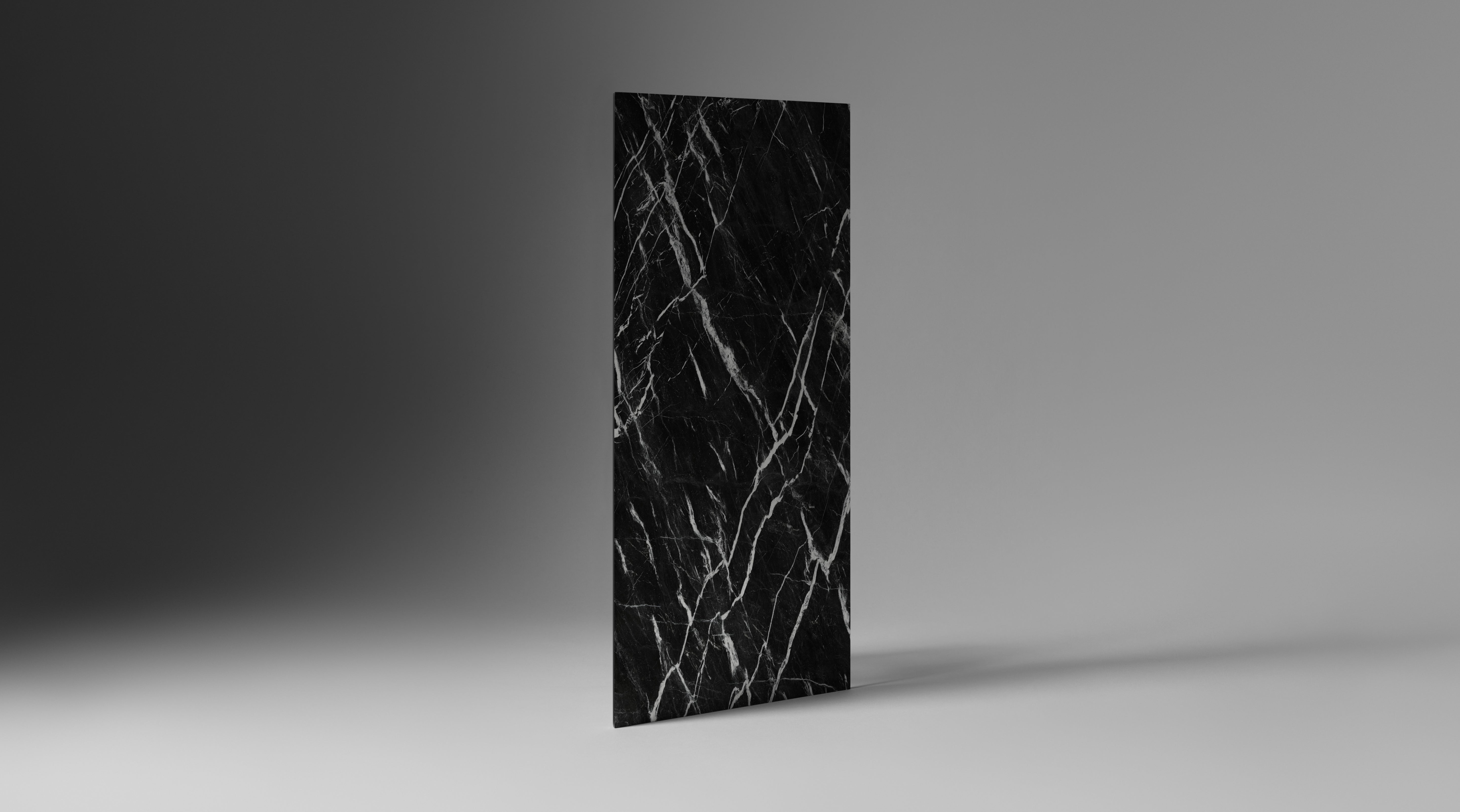 MAJESTO: Nero Marquina Block 26 Bookmatch Sintered Stone Slabs (64"×127"×15/32" | Honed | Rectified)