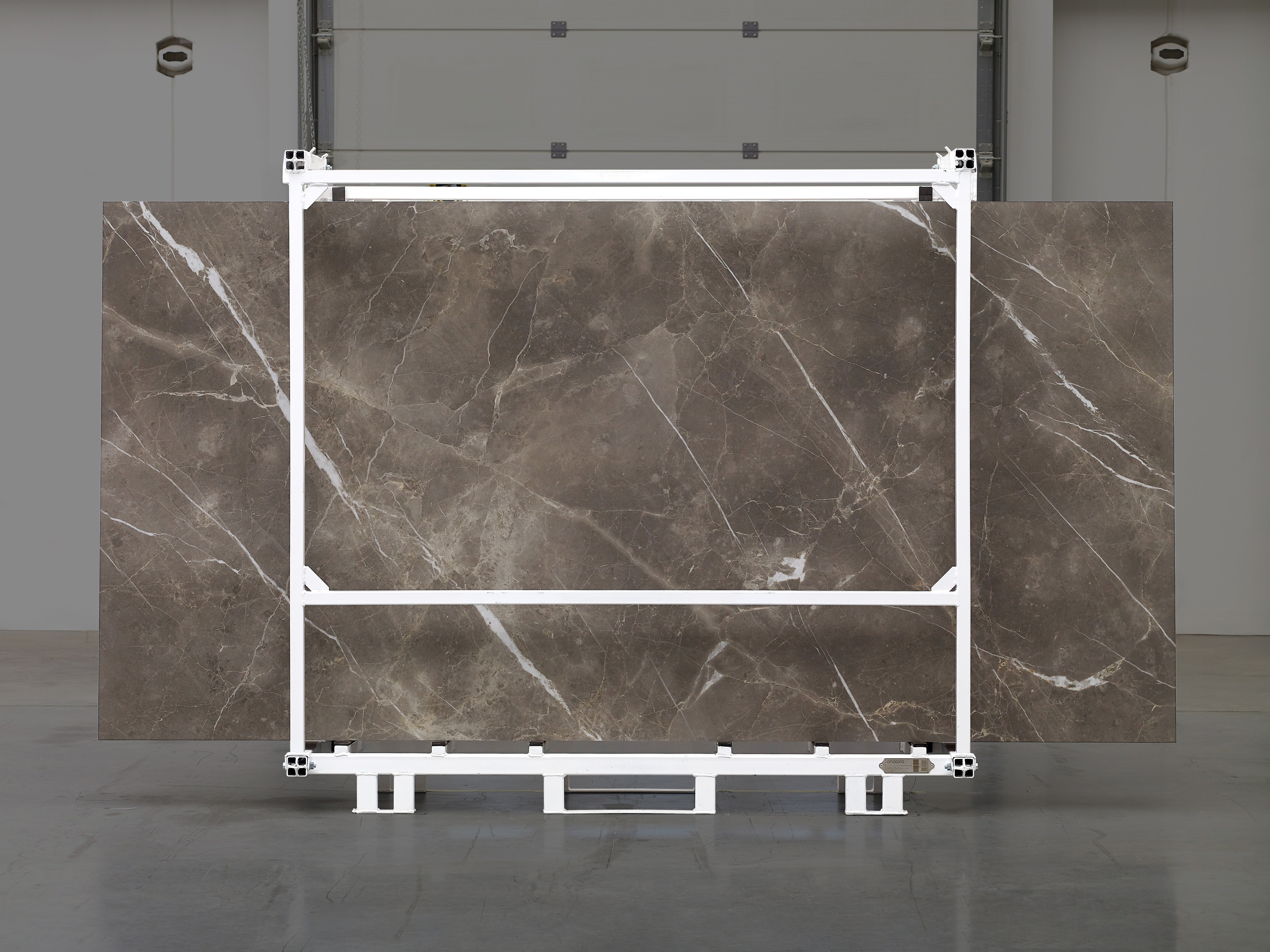 Majesto Pietra Imperiale sintered stone slabs by Anatolia, top-down product view, 64"×127"×15/32" size. Turkish sintered stone for floors and walls.