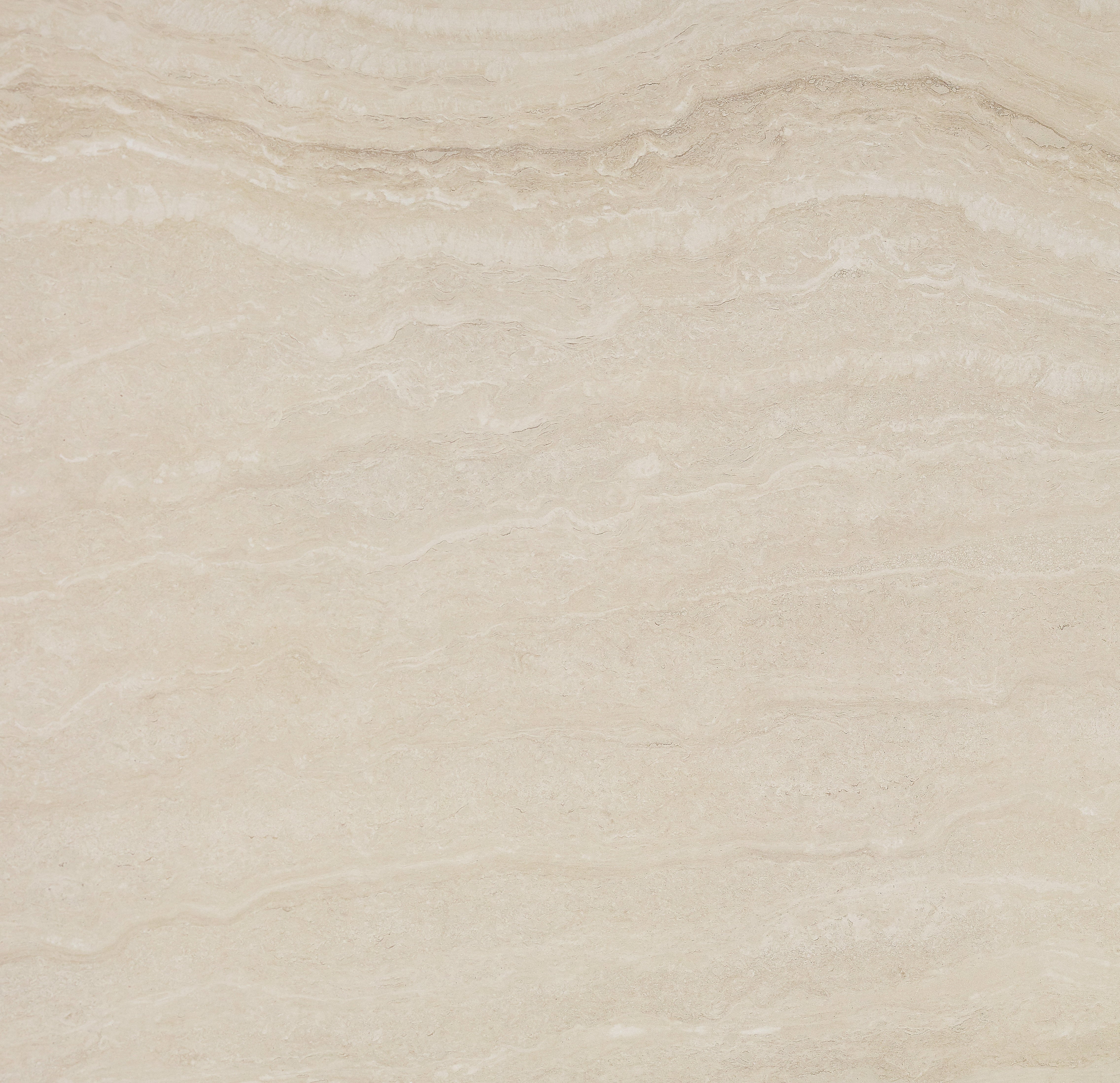 Majesto Travertino Classico sintered stone slabs by Anatolia, top-down product view, 64"×127"×15/32" size. Turkish sintered stone for floors and walls.