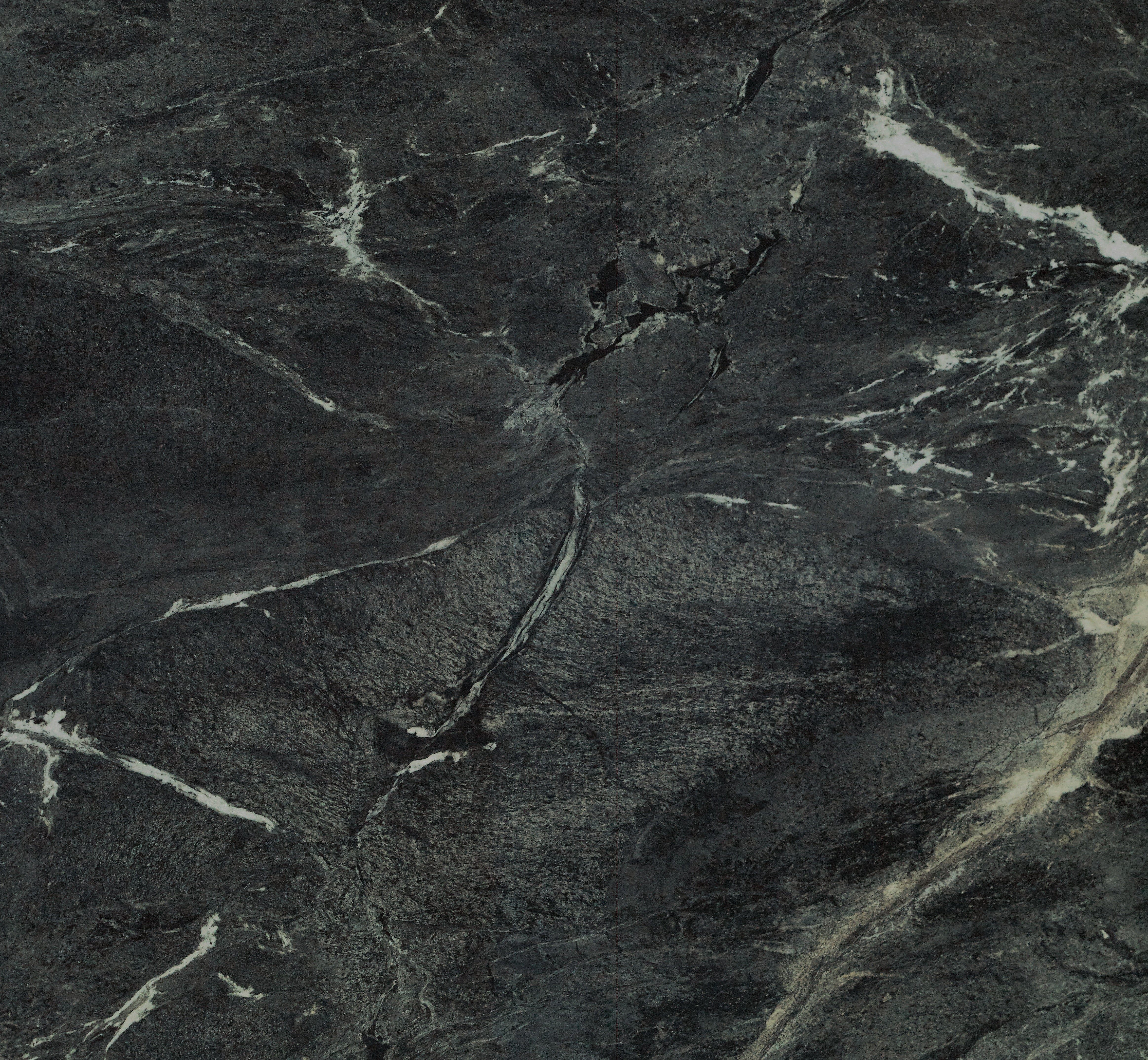 Majesto Verdi Alpi sintered stone slabs by Anatolia, top-down product view, 64"×127"×15/32" size. Turkish sintered stone for floors and walls.