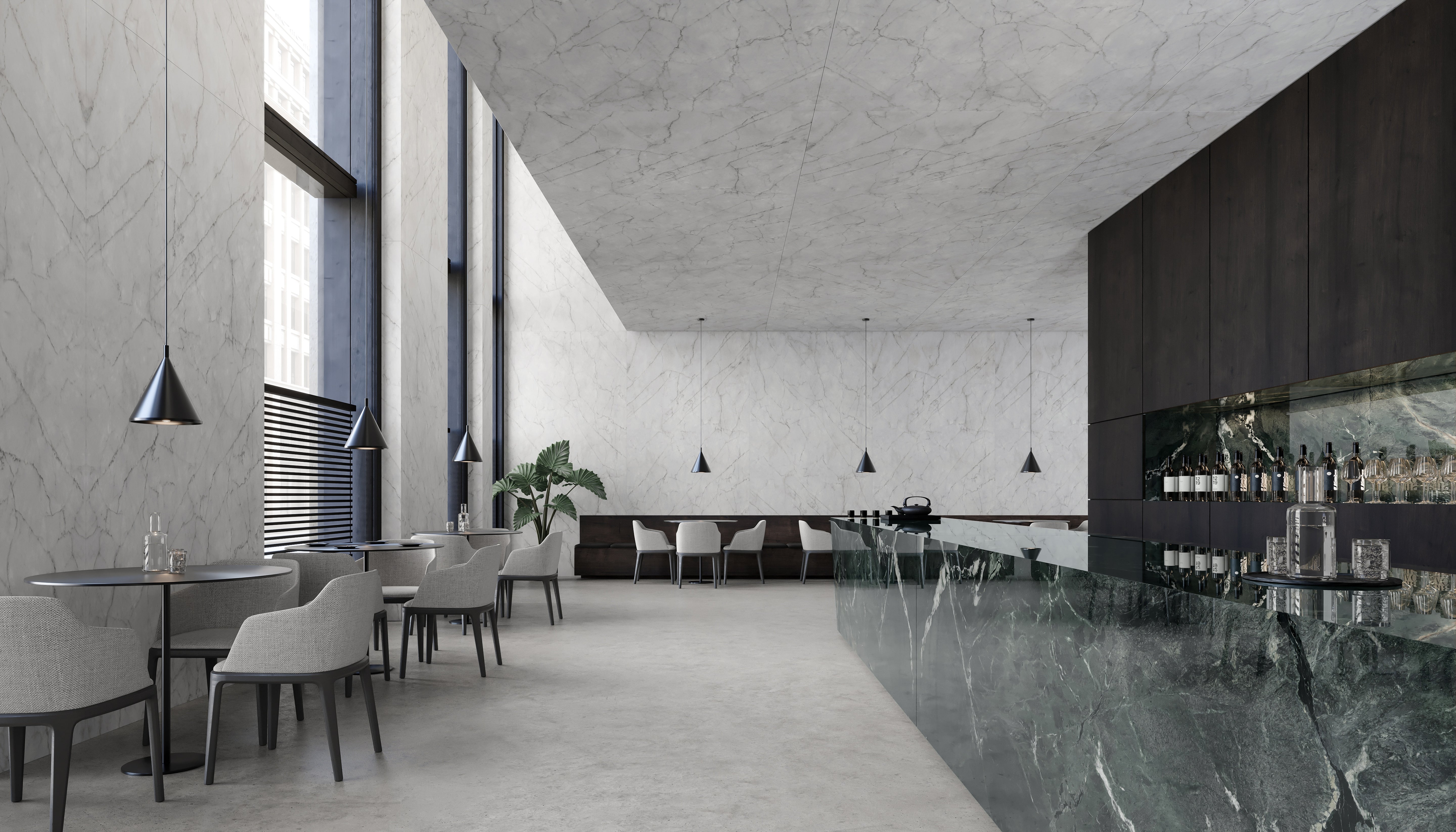 MAJESTO: Verdi Alpi Porcelain Field Tile (36"×11/32" | Honed | Rectified)