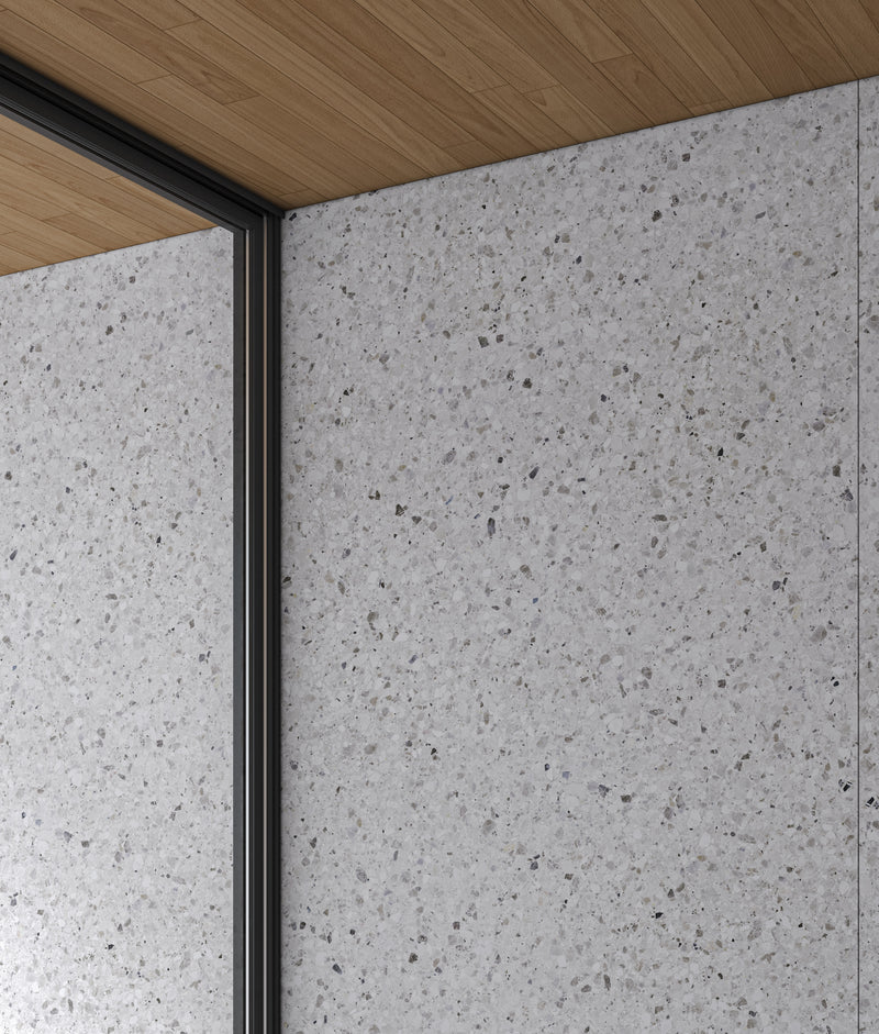 Aeterna Terrazzo Delicato honed tile in a room setting — available at Surface Group lifestyle image