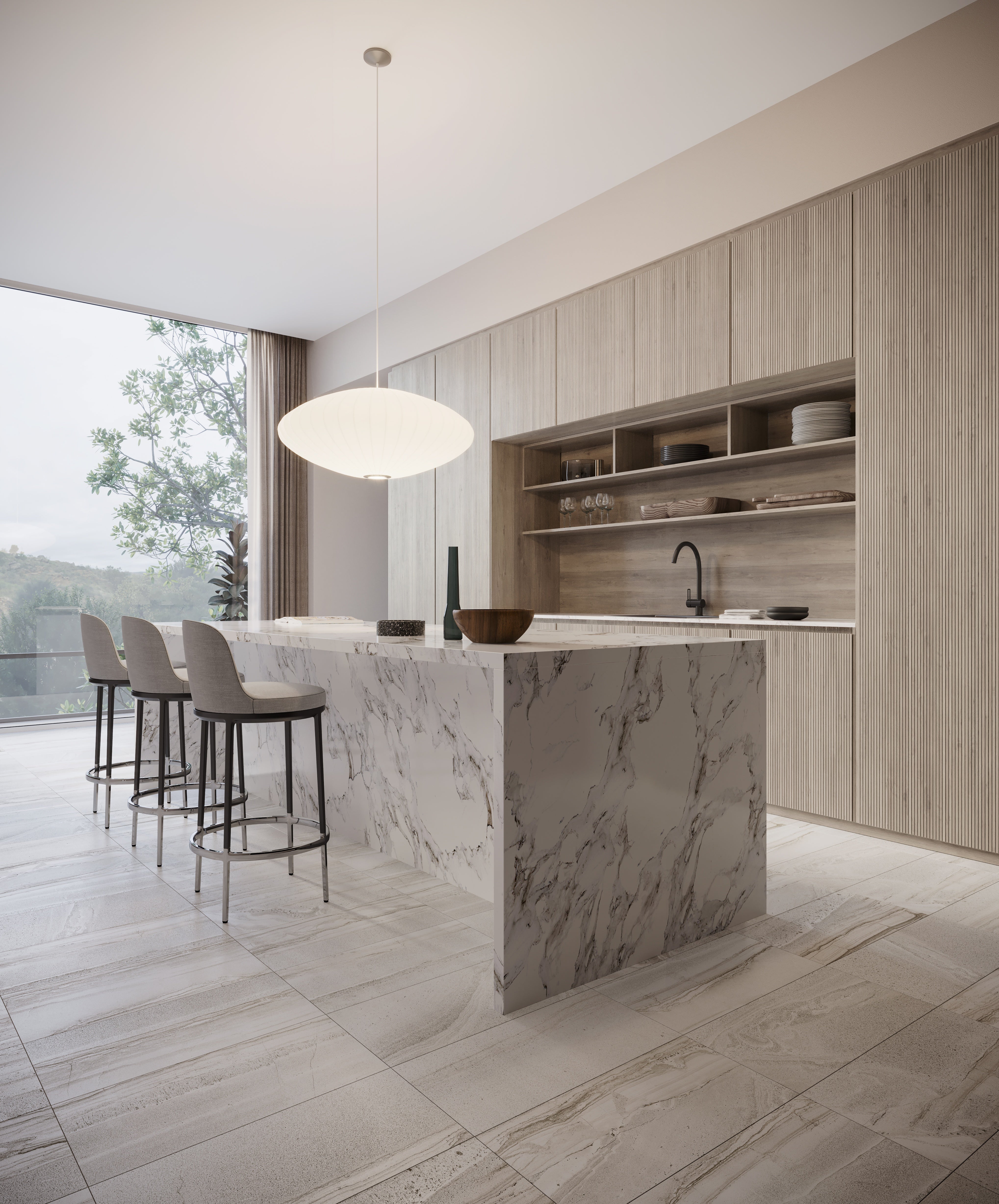 AMELIA: Mist Porcelain Field Tile (12"×24"×9/32" | Matte | Pressed)
