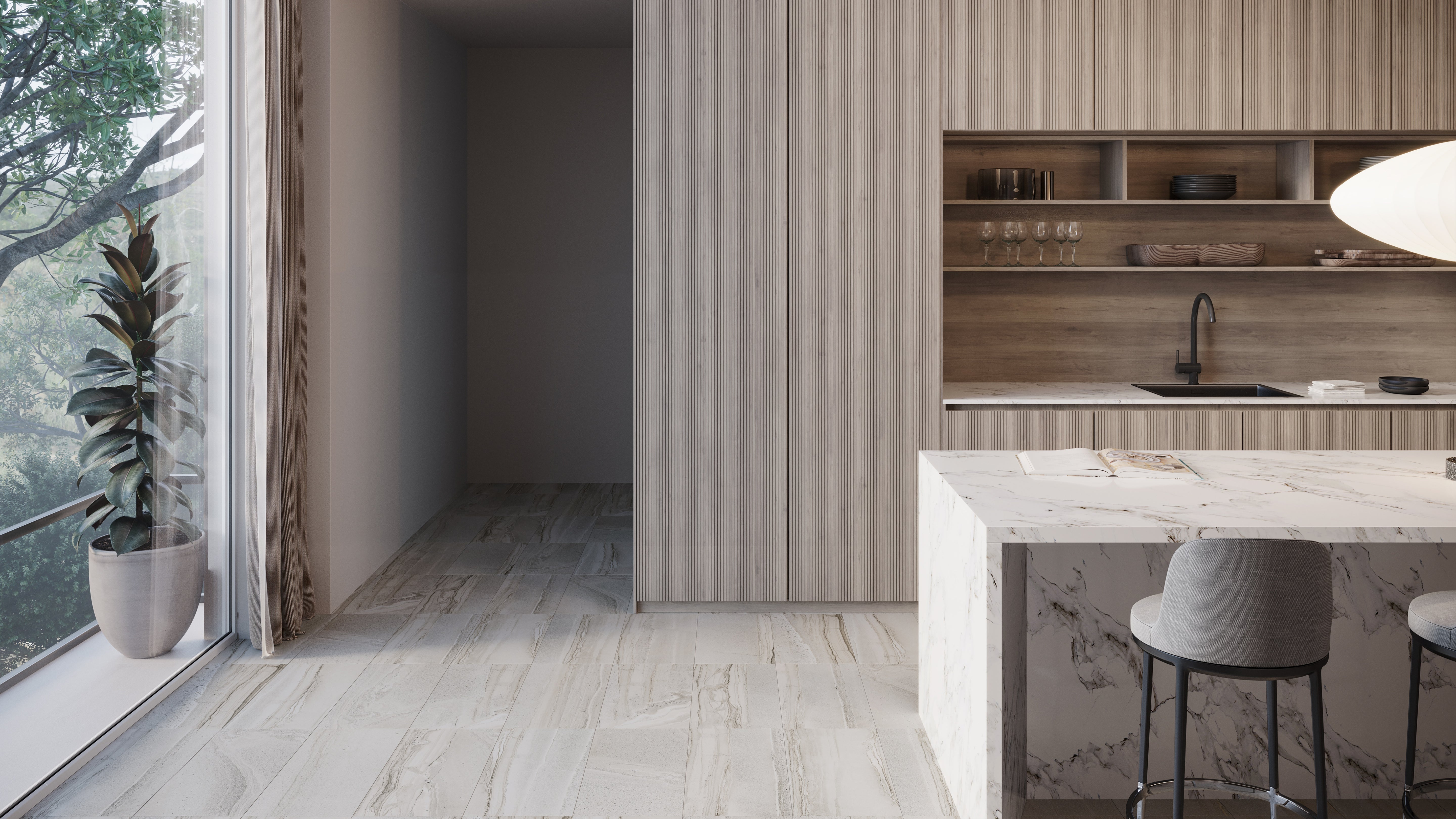 AMELIA: Mist Porcelain Field Tile (12"×24"×9/32" | Matte | Pressed)