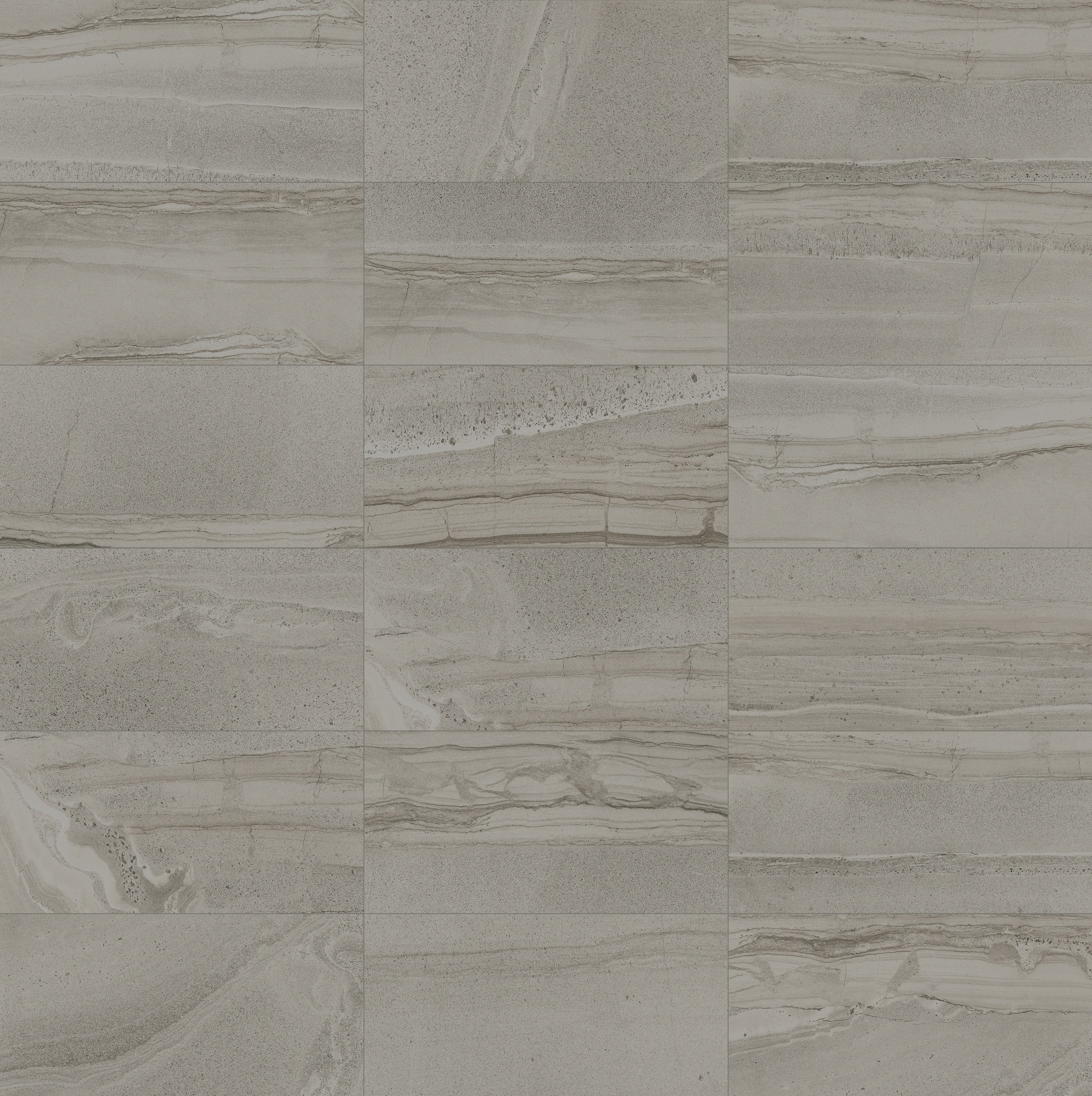 AMELIA: Smoke Porcelain Field Tile (12"×24"×9/32" | Matte | Pressed)