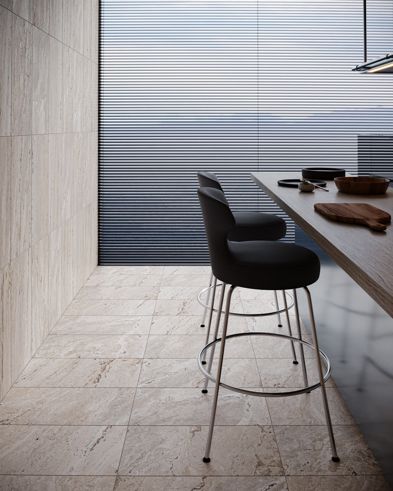 Anatolia Antico Ivory matte porcelain tile in a room setting — available at Surface Group lifestyle image