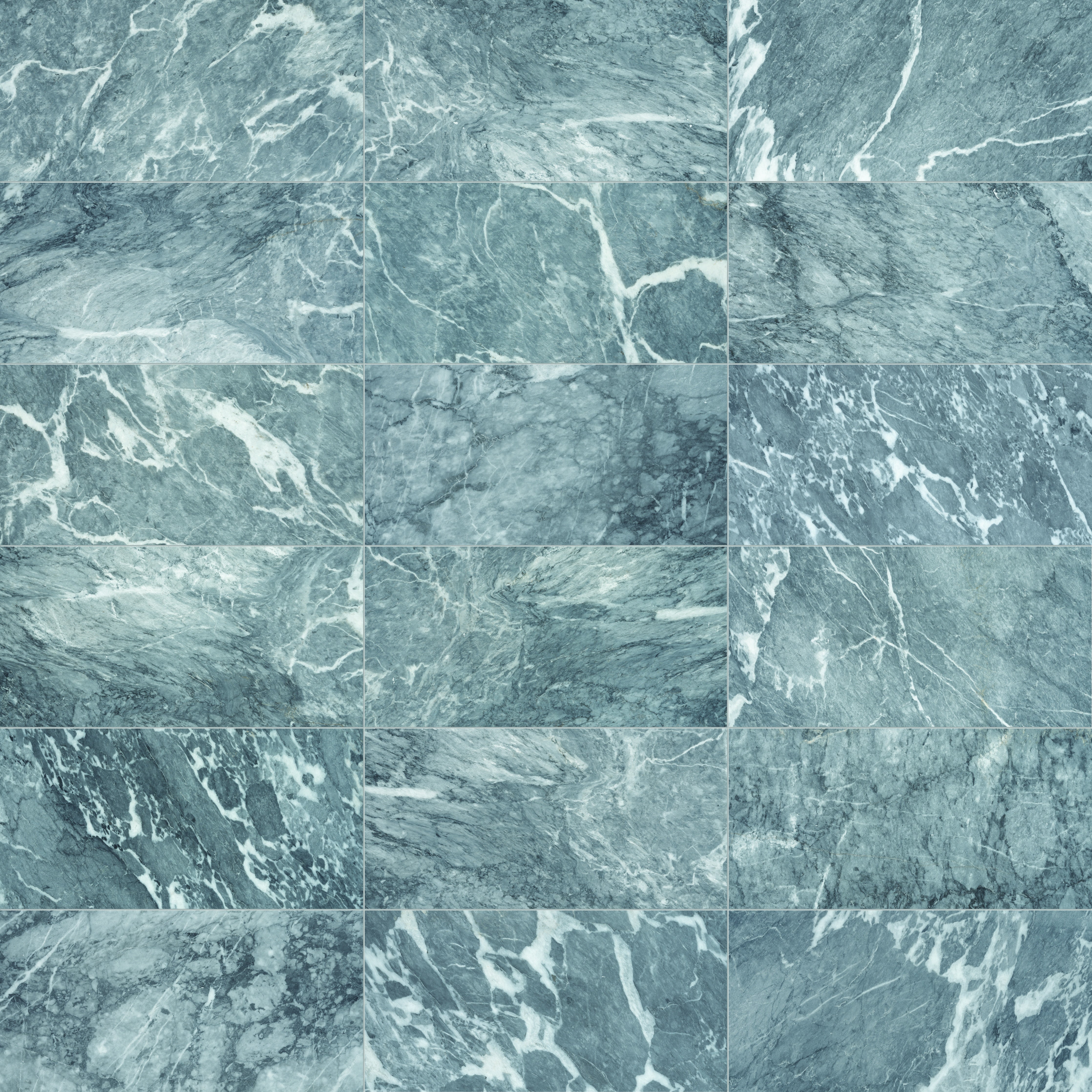 Aqua Intenso marble trim by Anatolia, top-down product view, 1 1/4"×12"×7/8" size. Turkish marble for floors and walls.