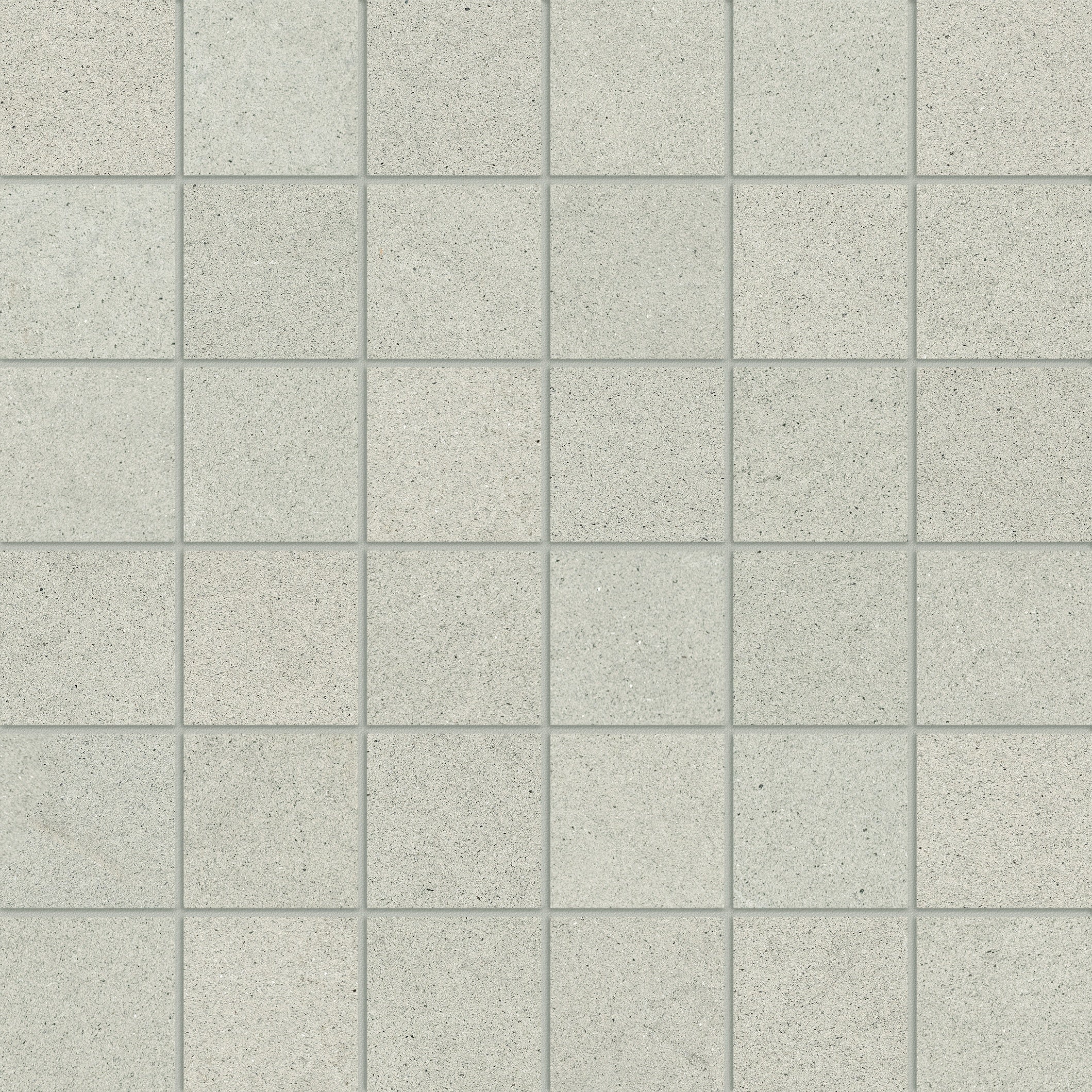 Artifact Sienna porcelain mosaic by Anatolia, top-down product view, 11 25/32"×11 25/32"×11/32" size. Turkish porcelain for floors and walls.